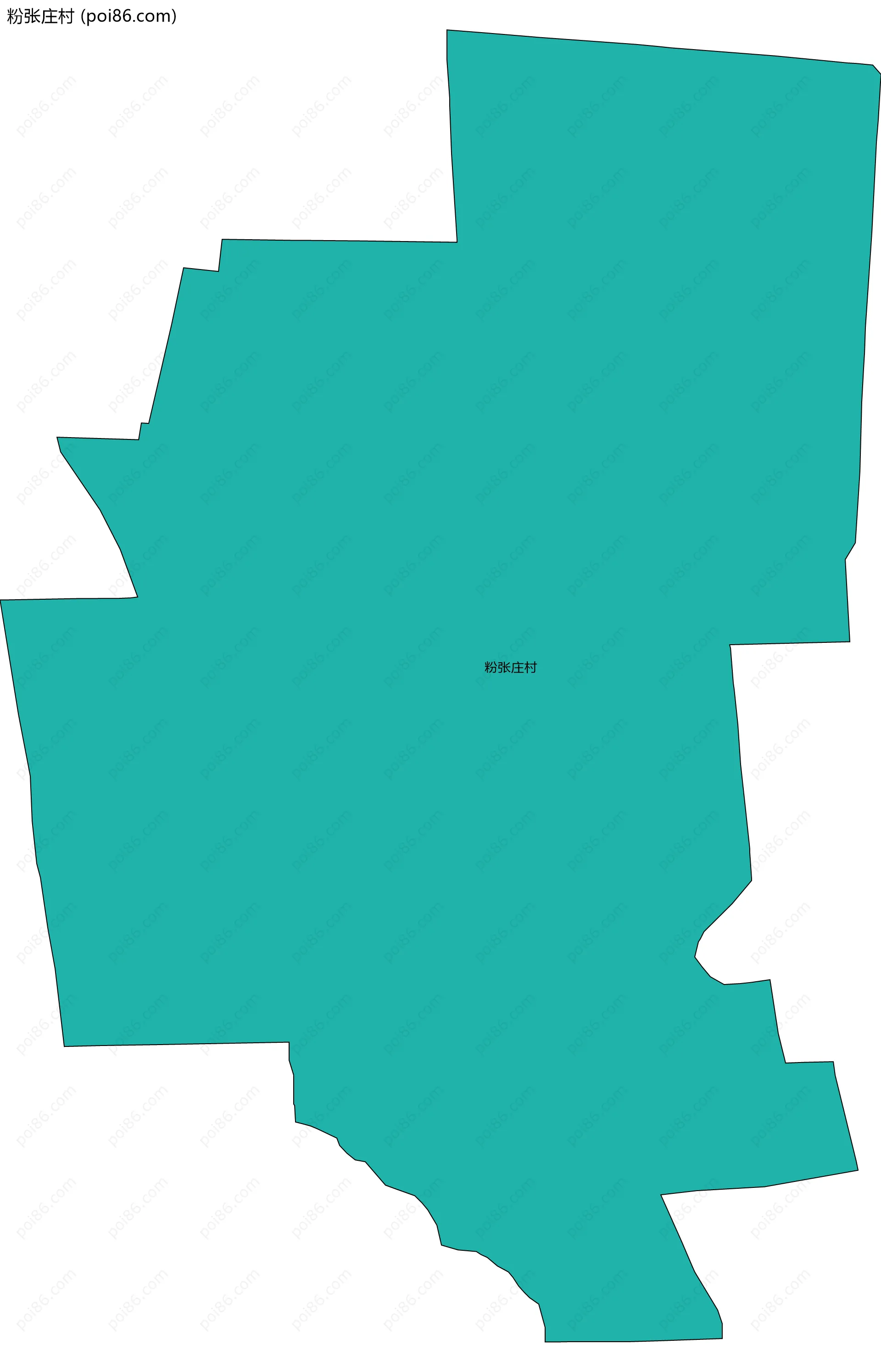 粉张庄村边界地图
