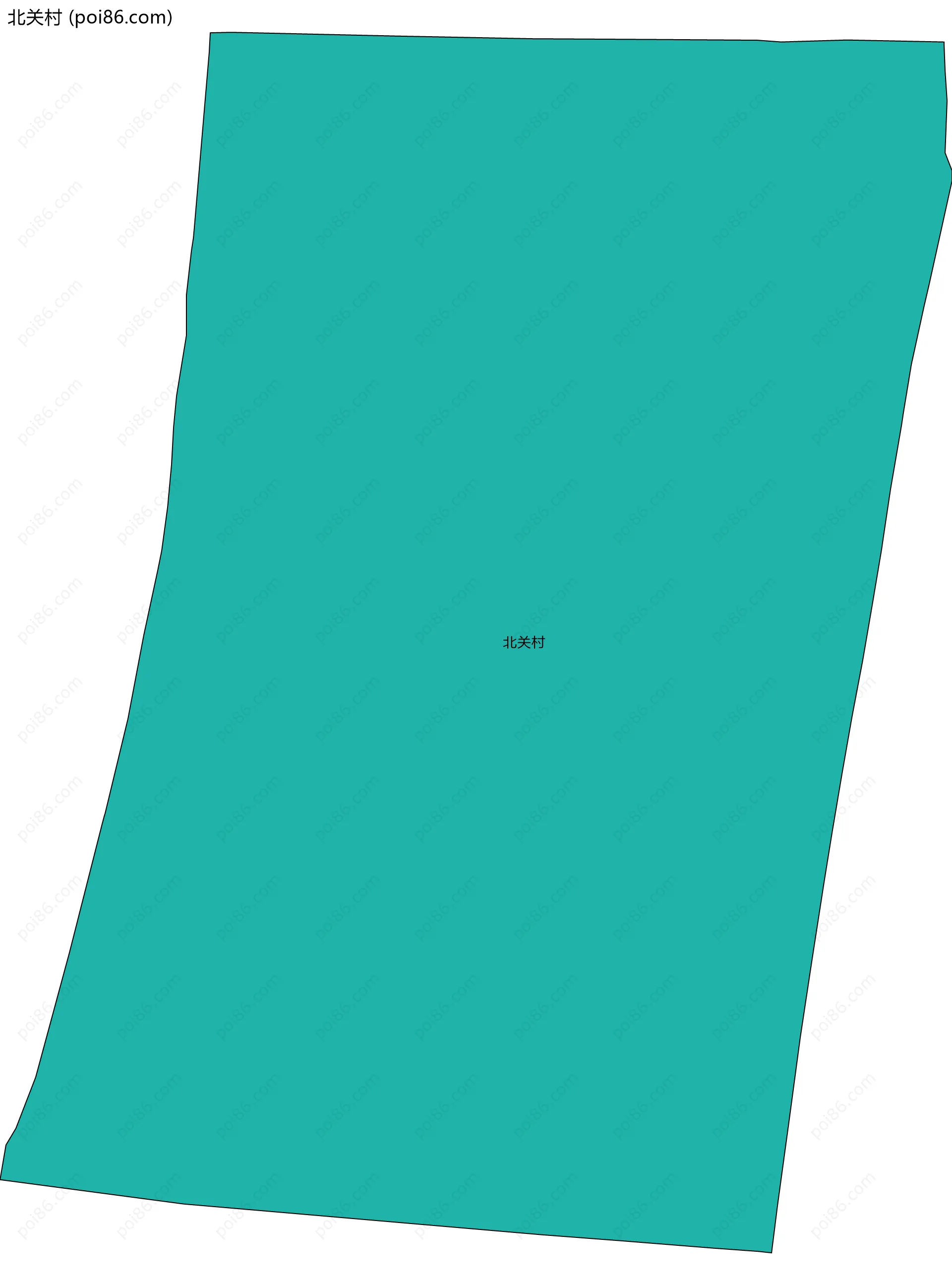 北关村边界地图