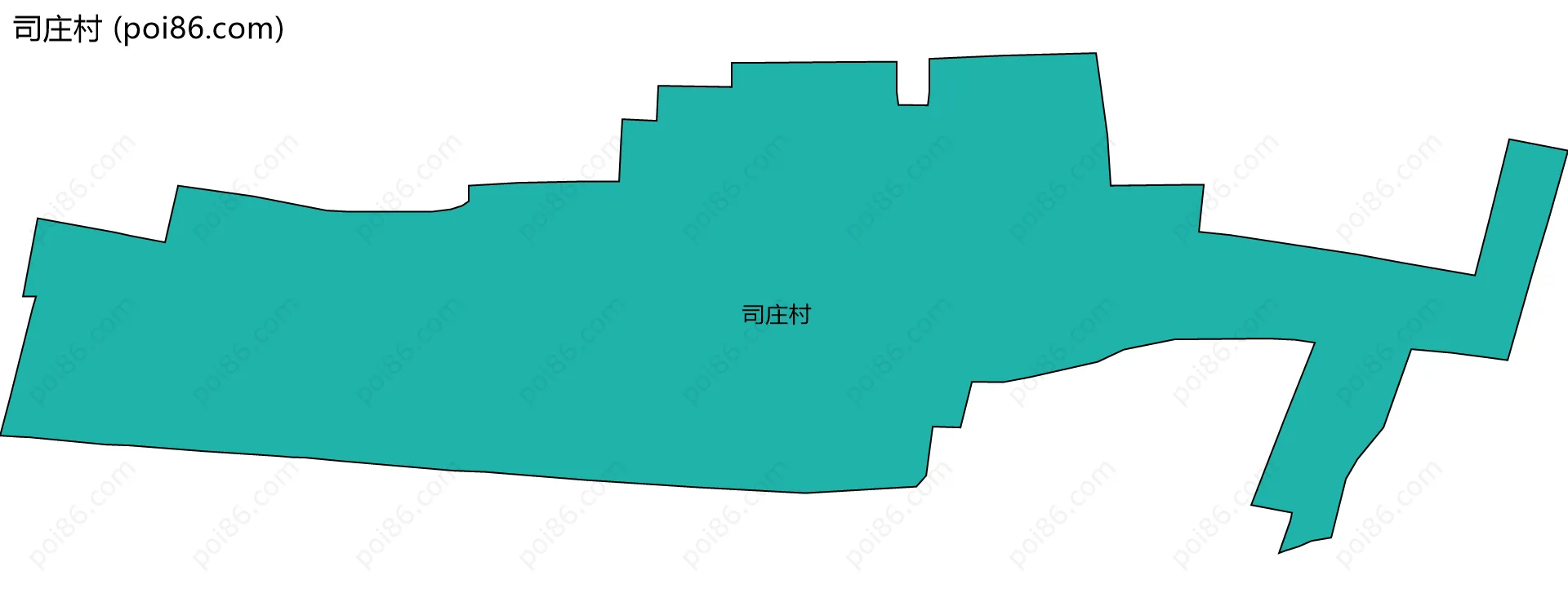 司庄村边界地图