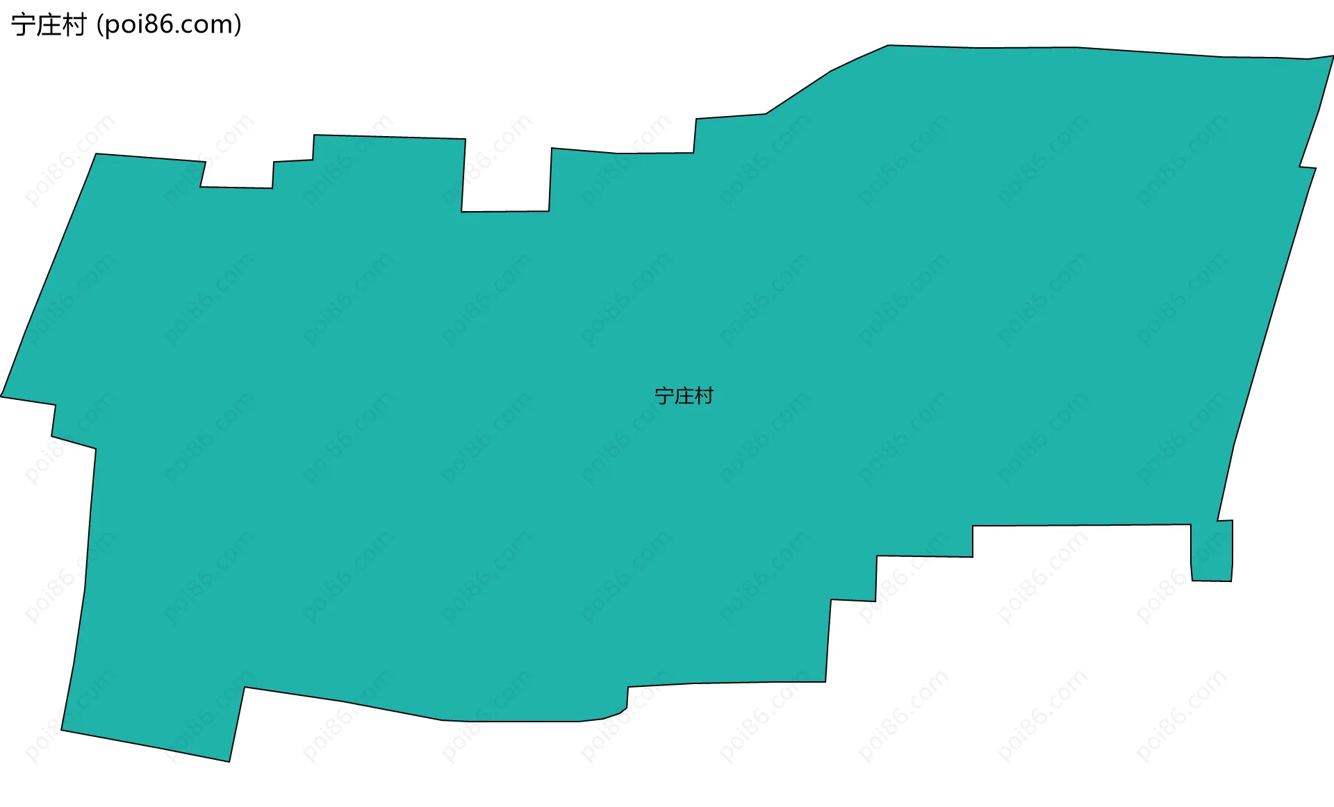 宁庄村边界地图