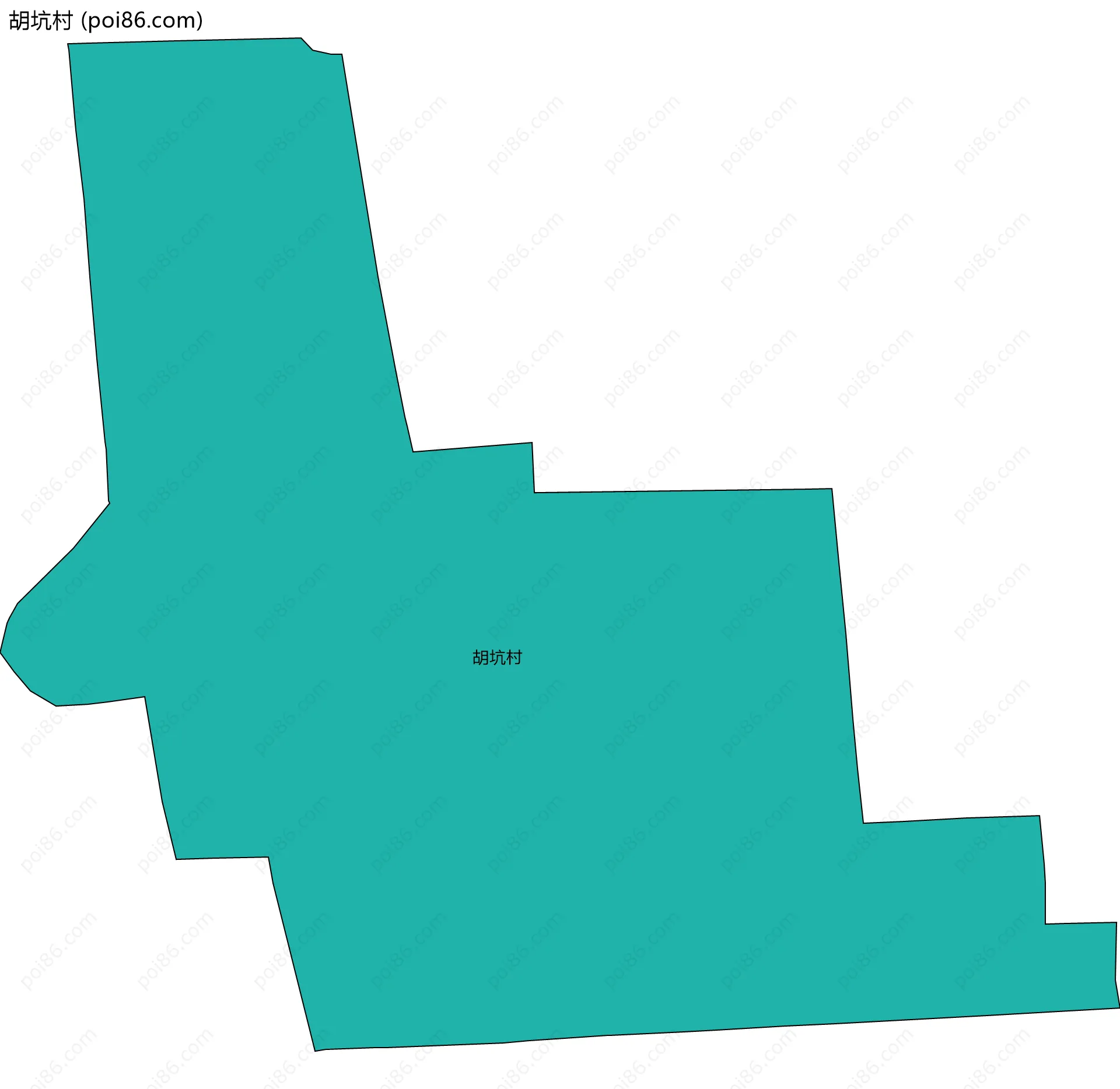 胡坑村边界地图