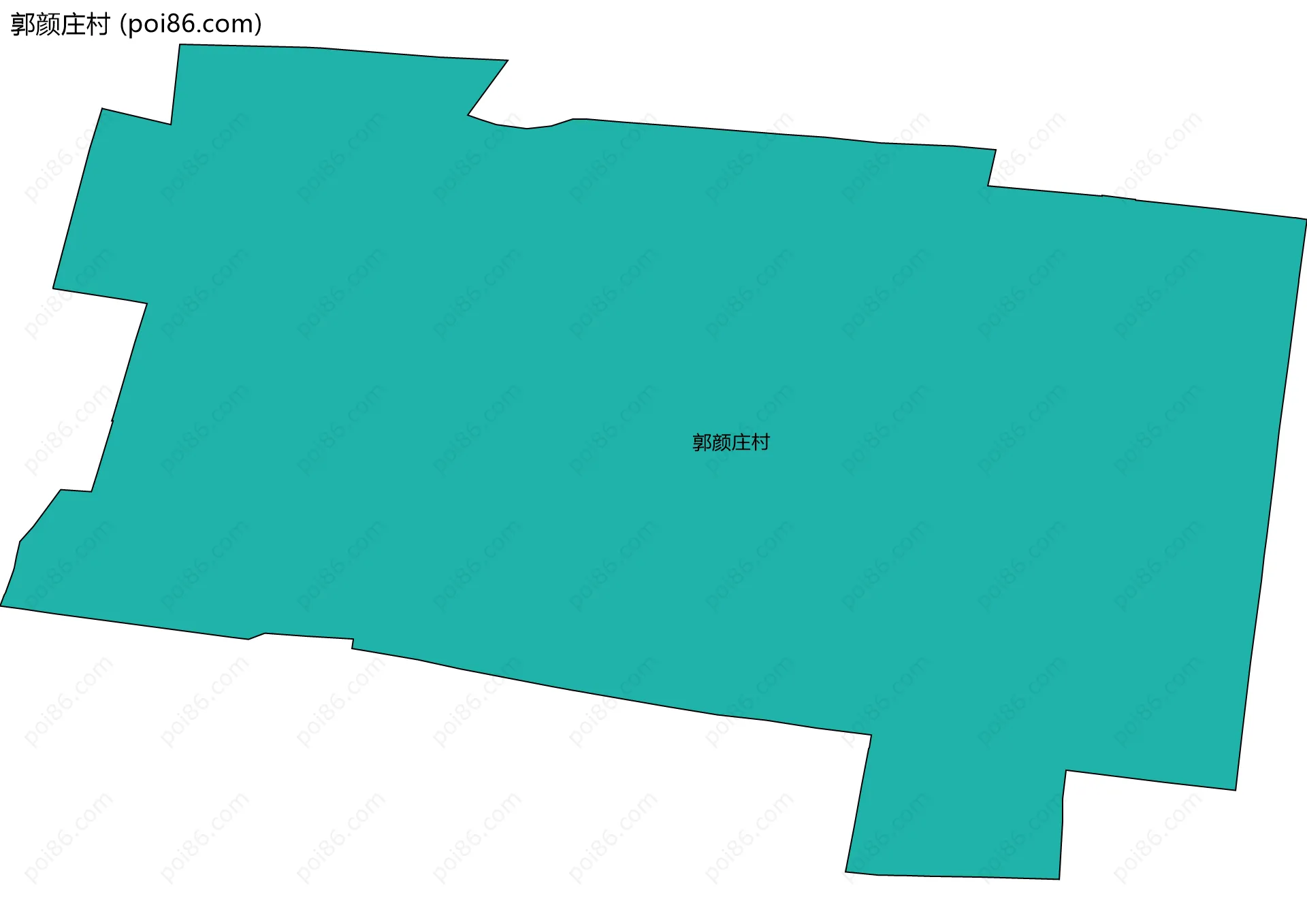 郭颜庄村边界地图