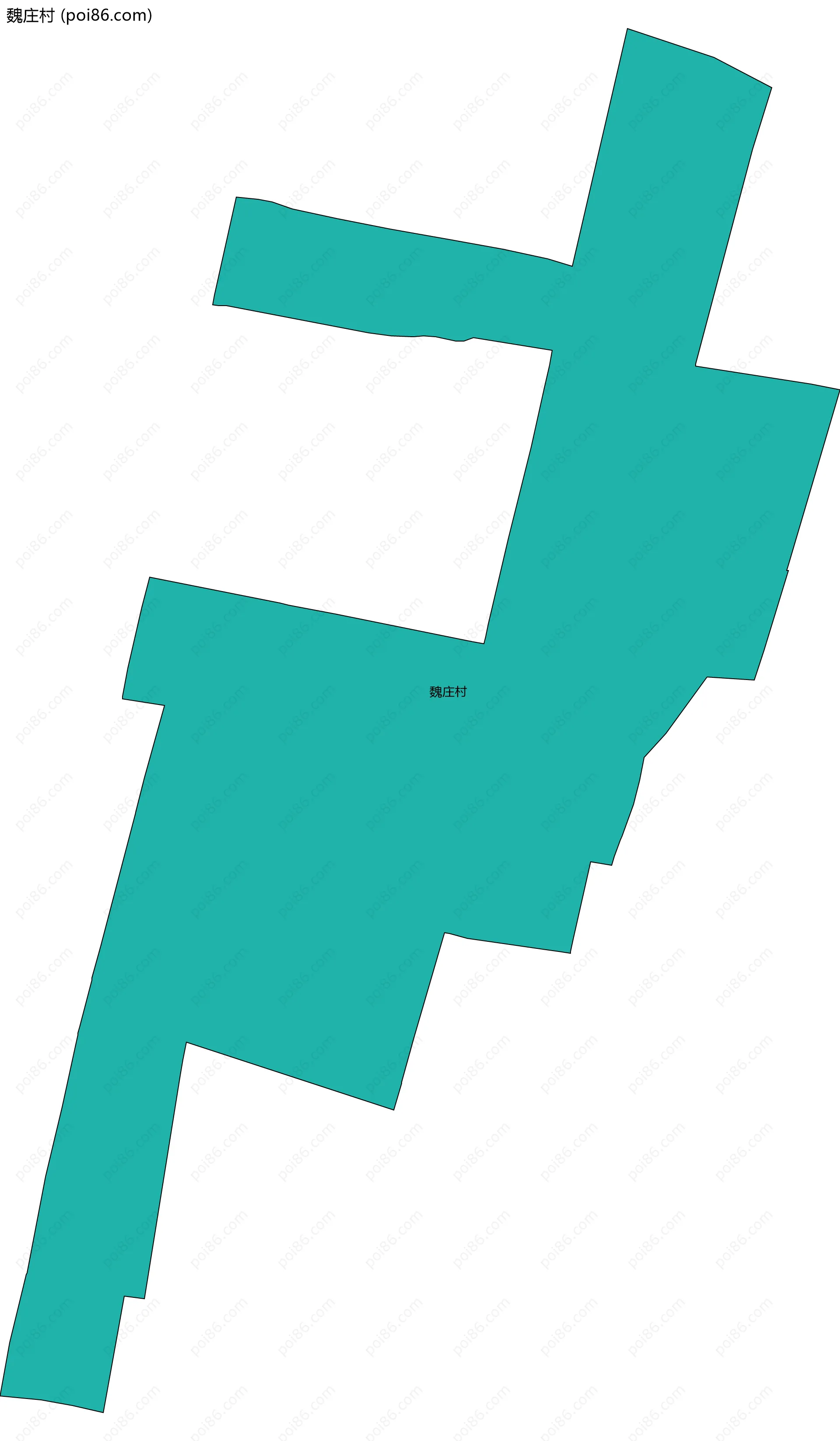 魏庄村边界地图