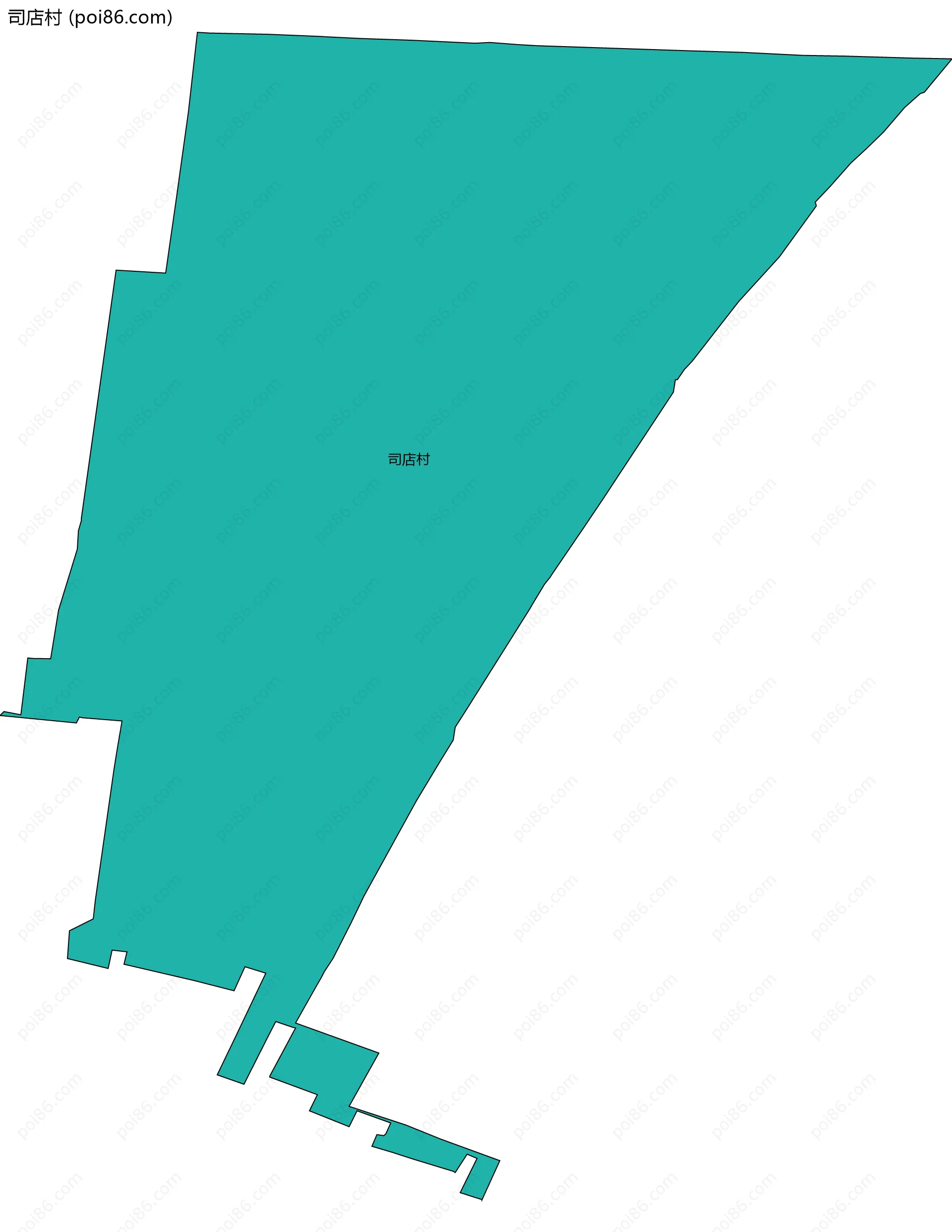 司店村边界地图