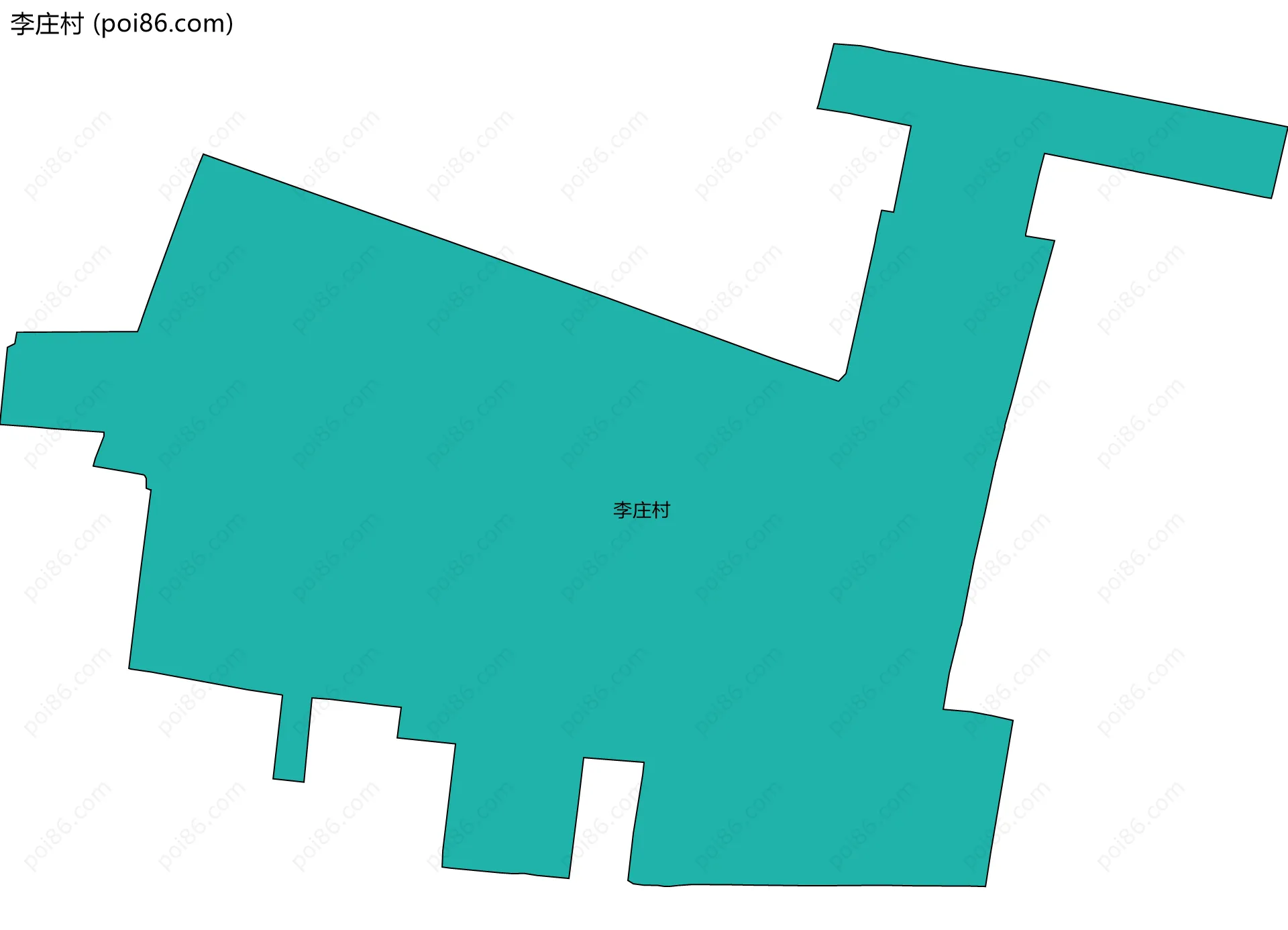 李庄村边界地图