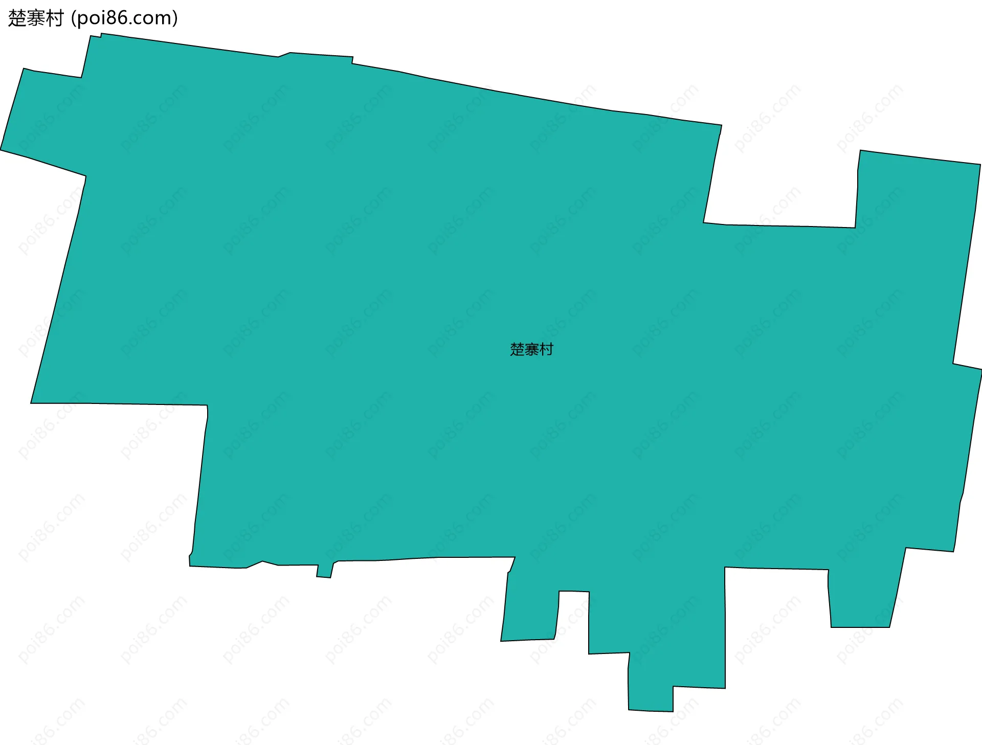 楚寨村边界地图