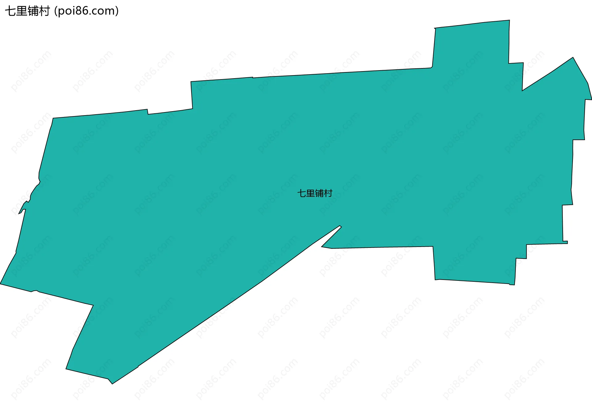 七里铺村边界地图