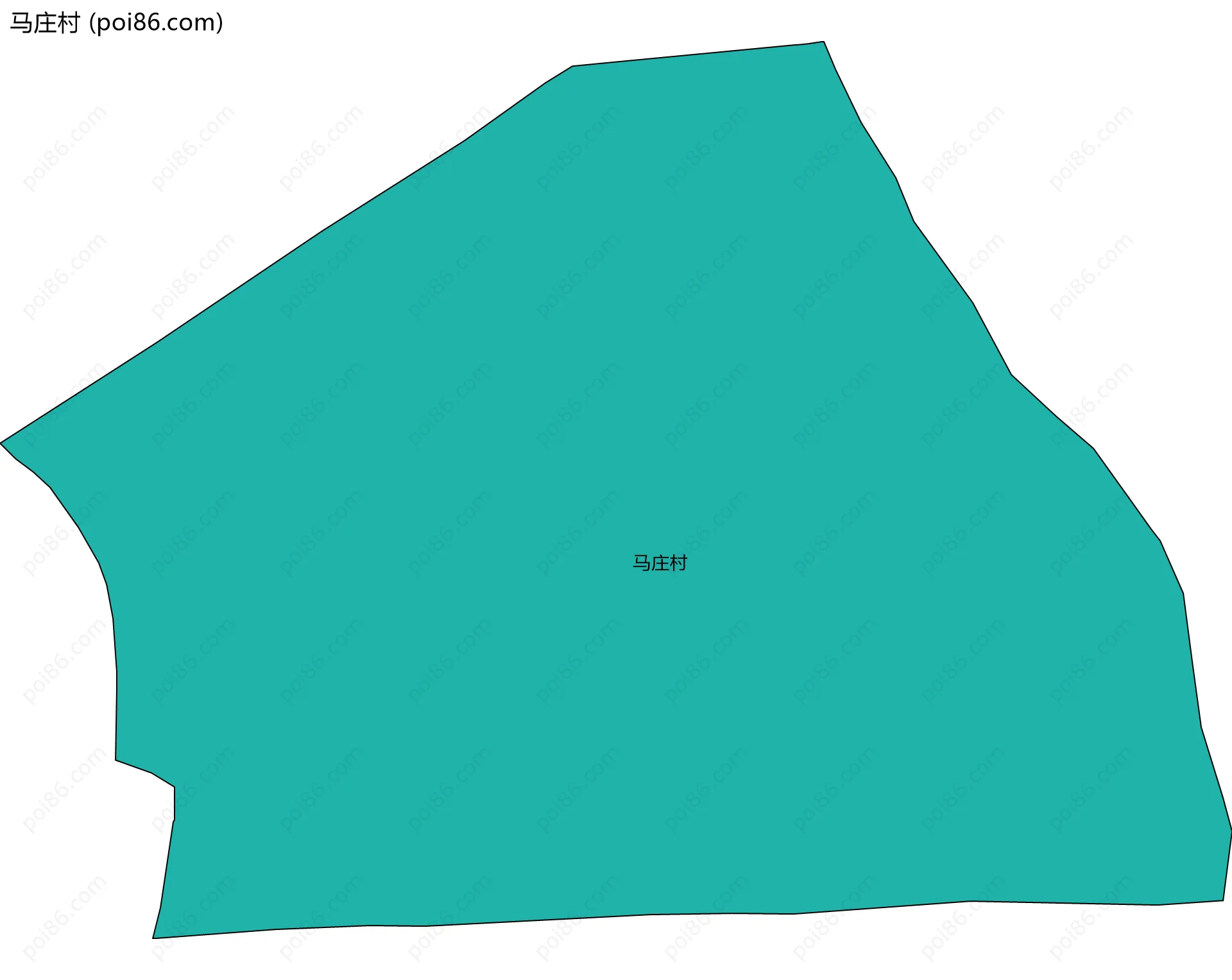 马庄村边界地图