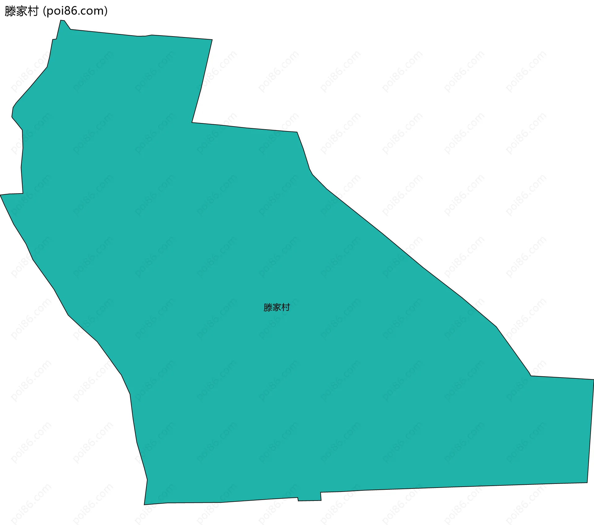 滕家村边界地图