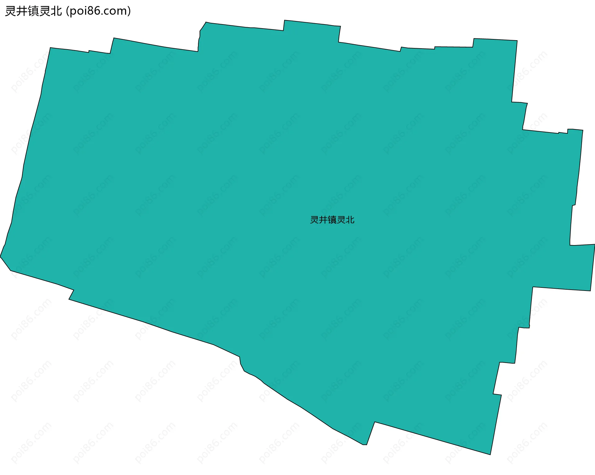 灵井镇灵北边界地图