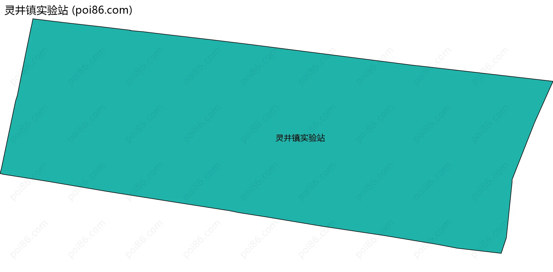 灵井镇实验站边界地图