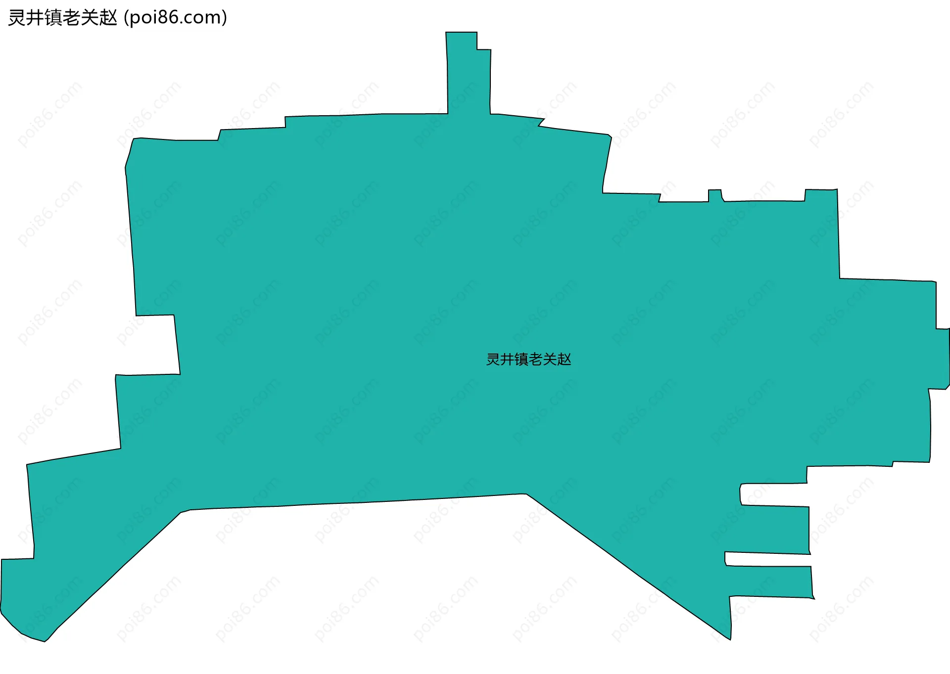 灵井镇老关赵边界地图