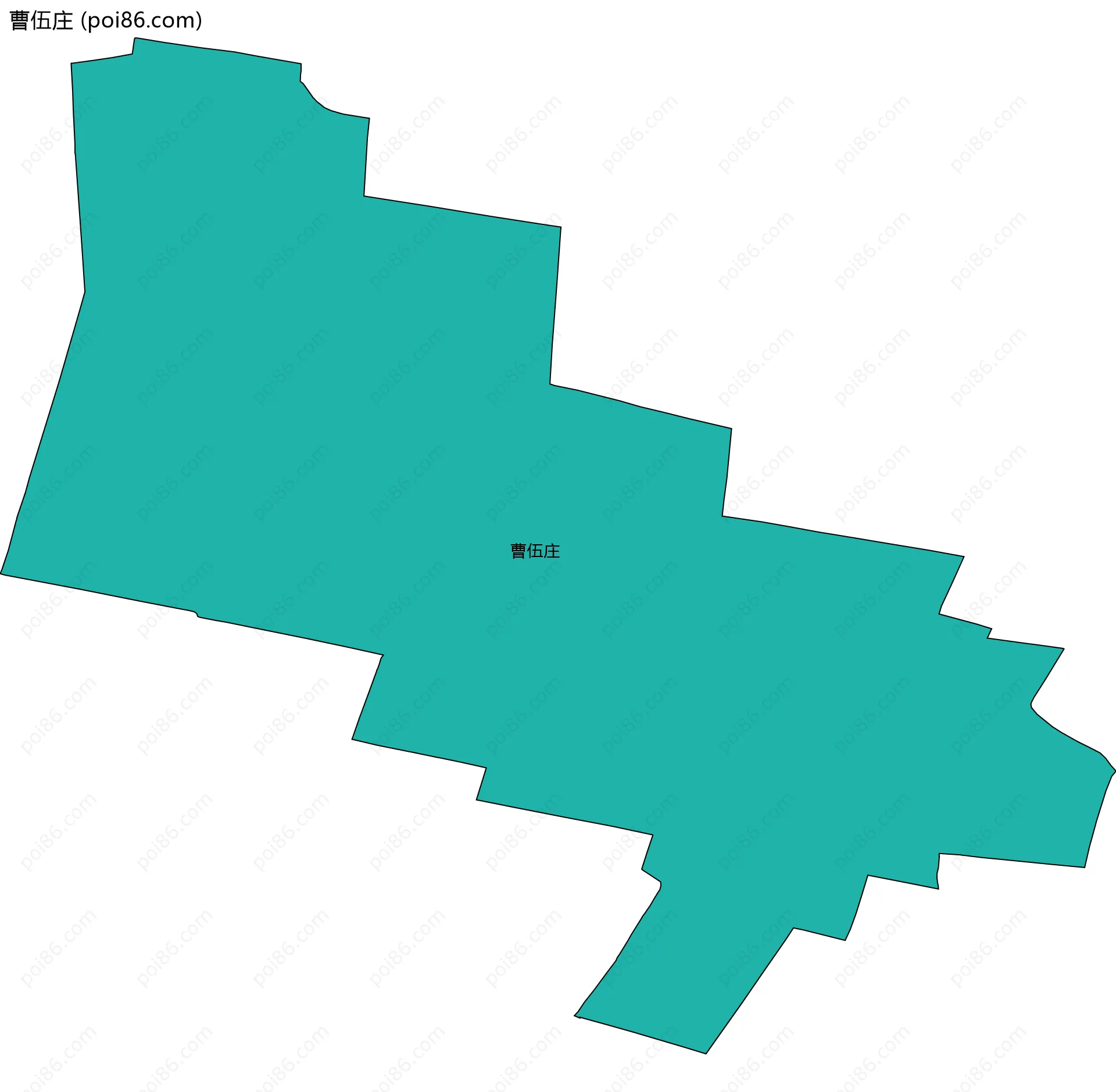 曹伍庄边界地图