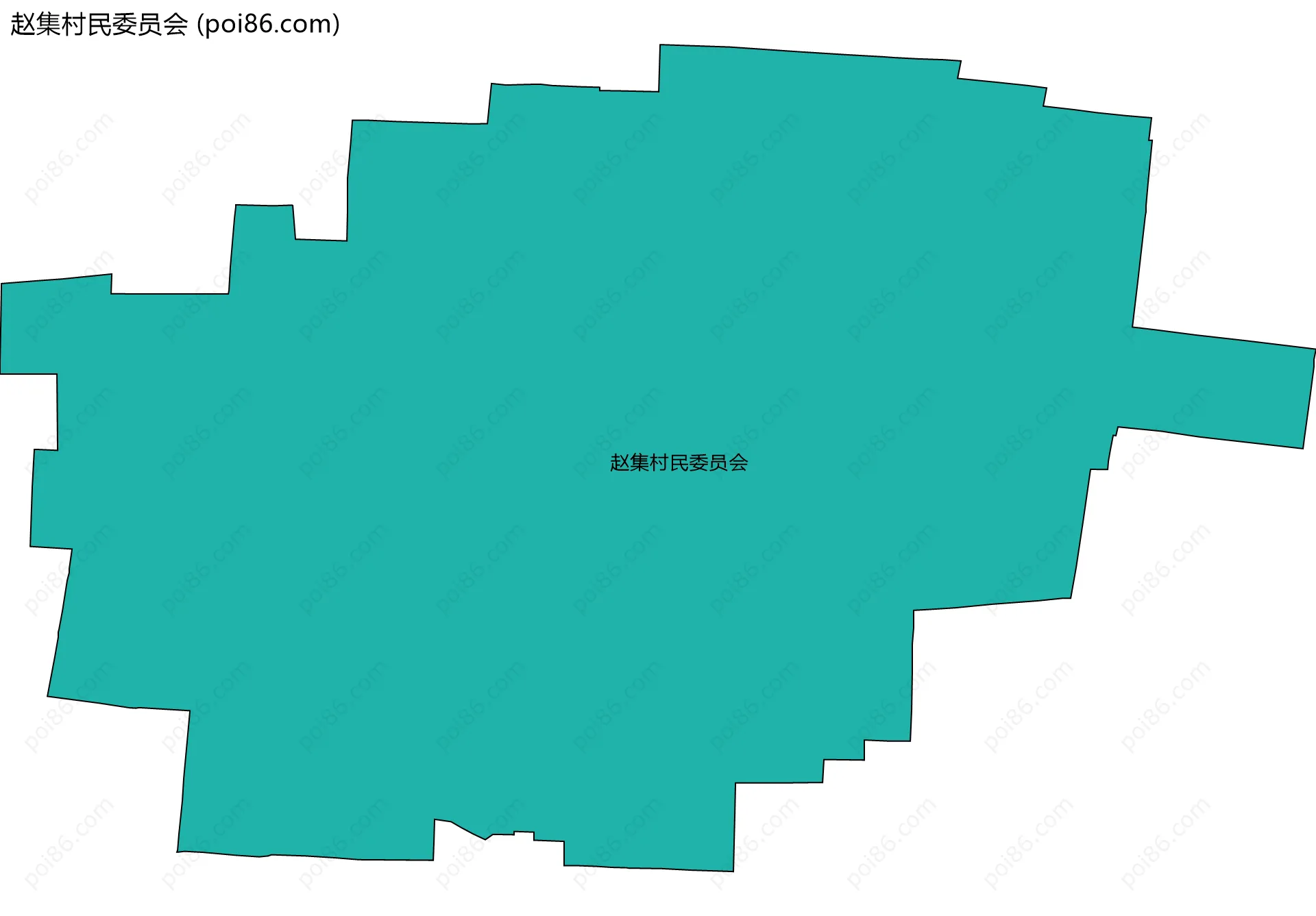 赵集村民委员会边界地图
