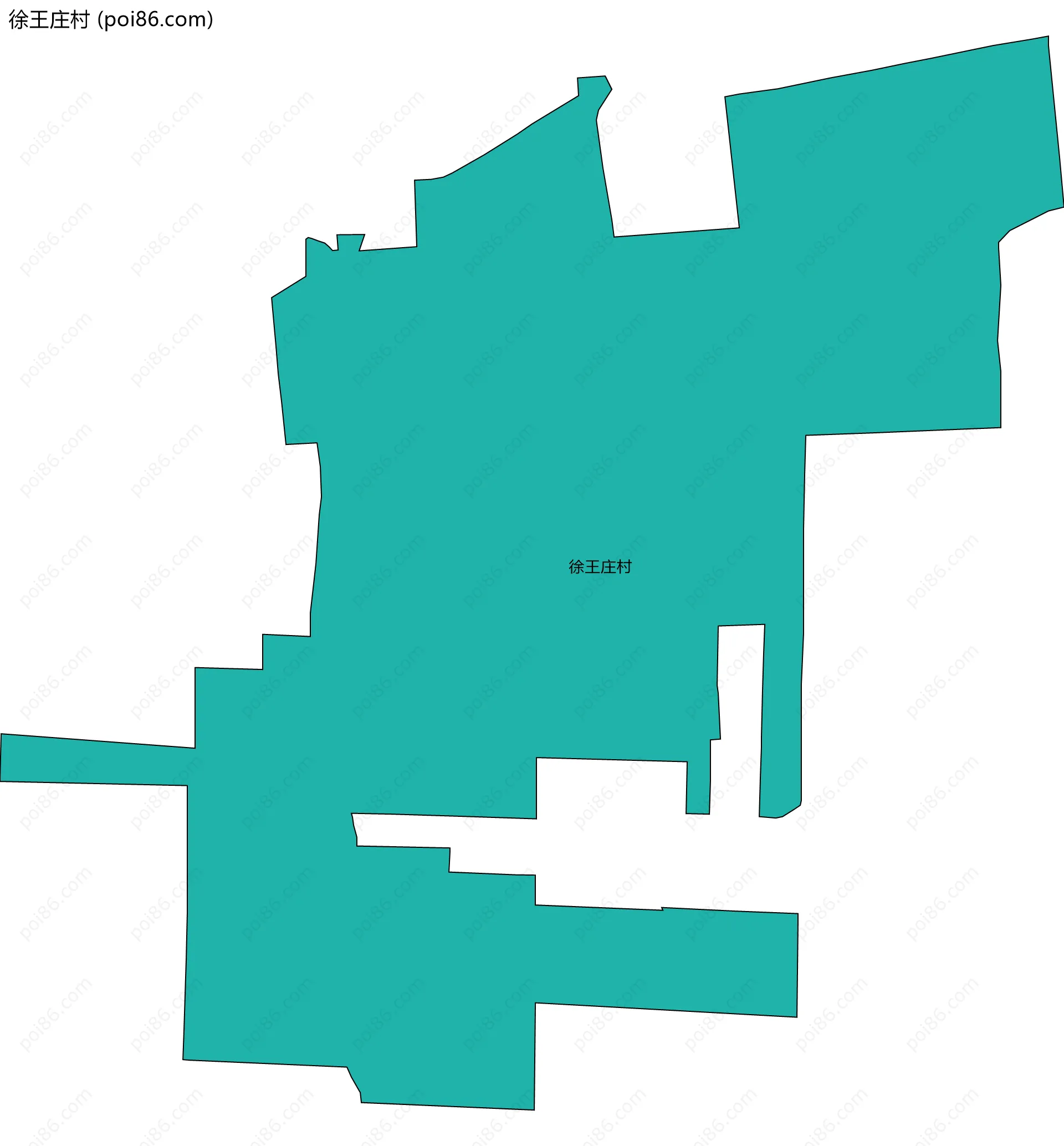 徐王庄村边界地图