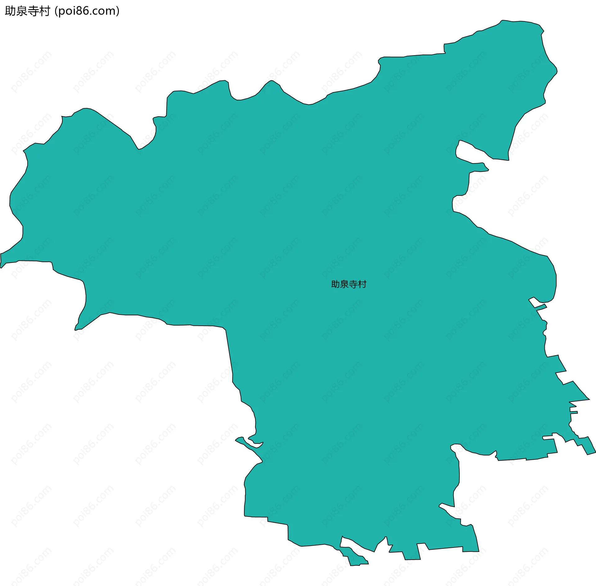助泉寺村边界地图