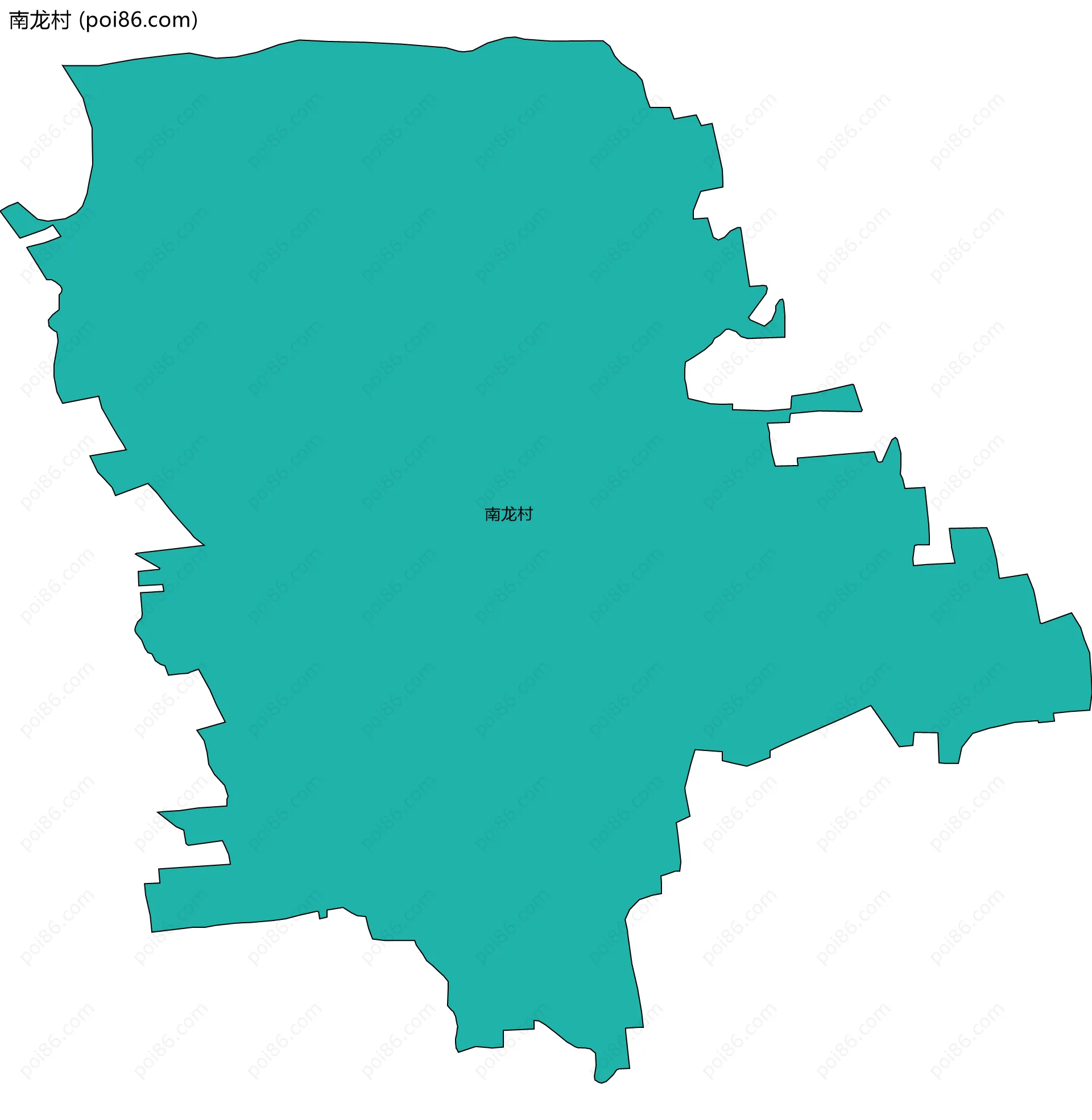 南龙村边界地图