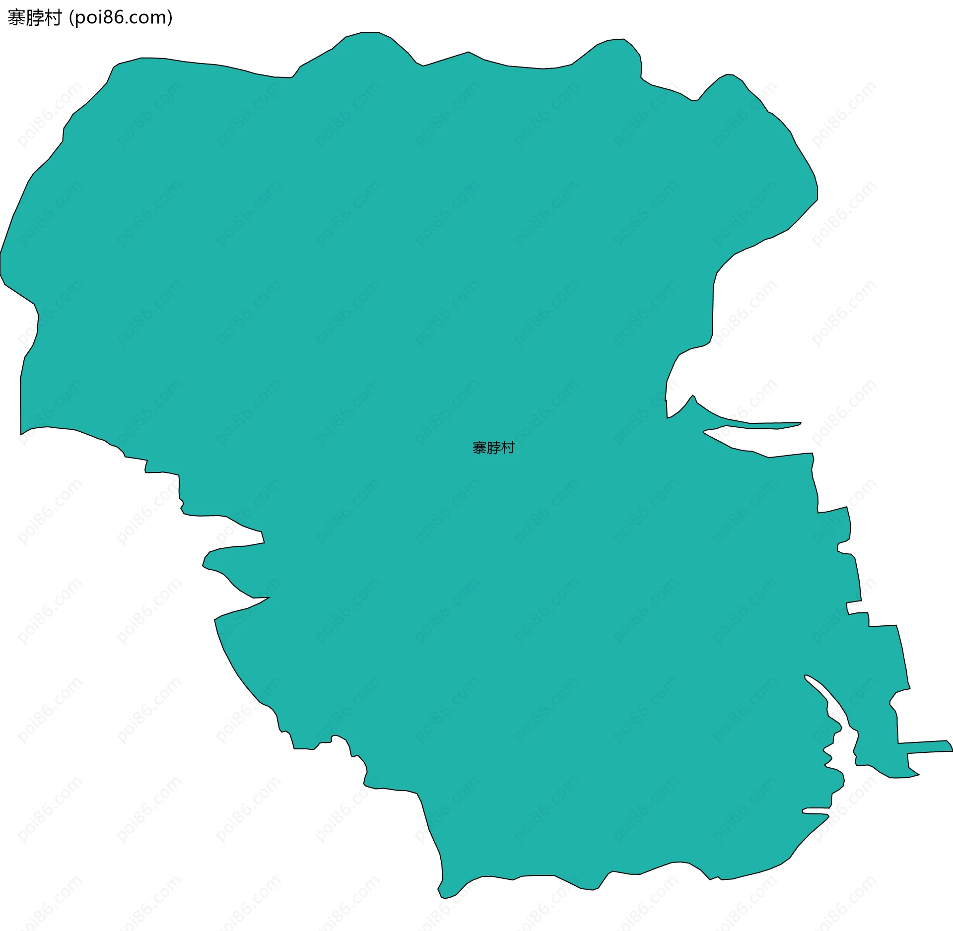 寨脖村边界地图