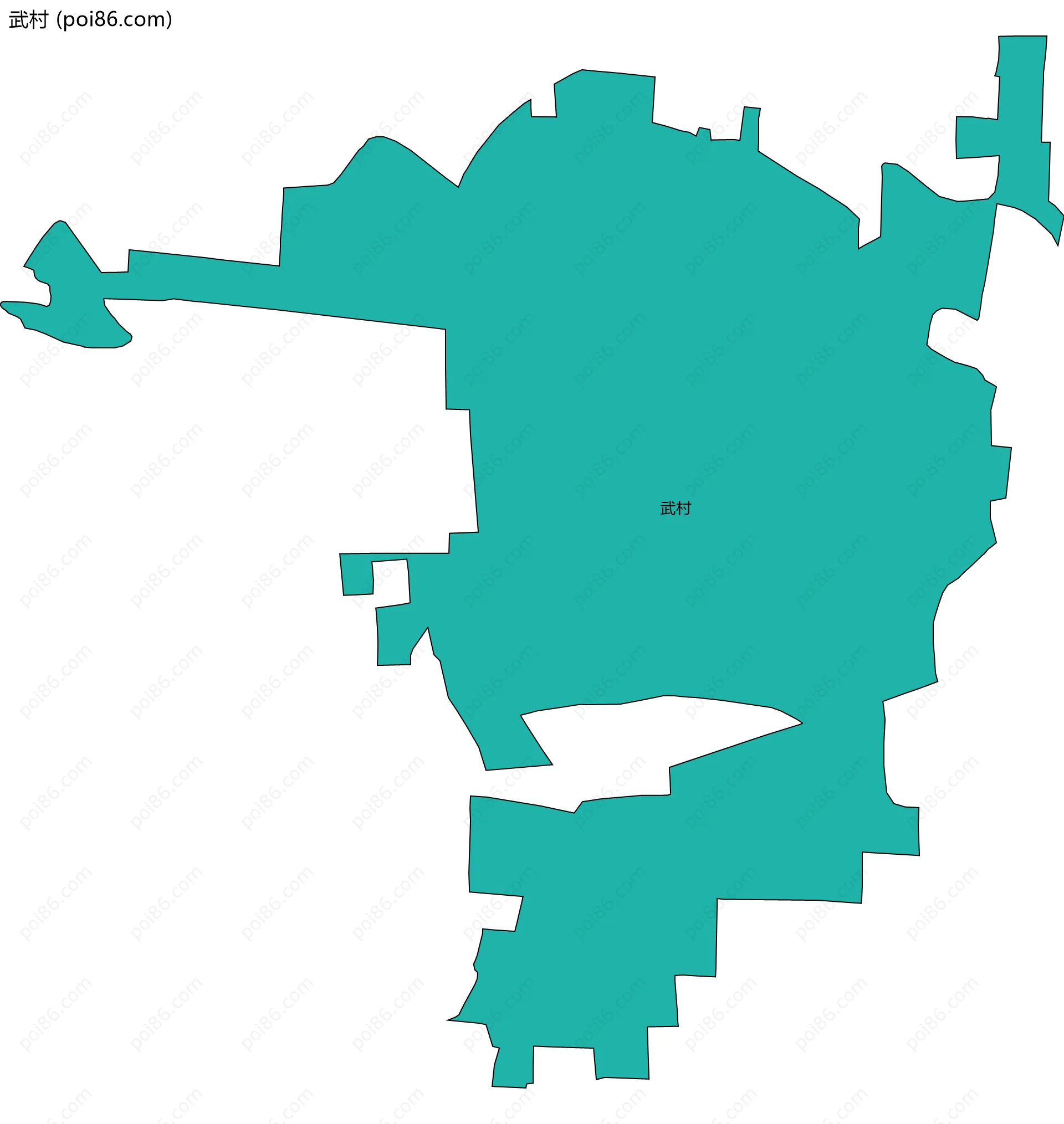 武村边界地图