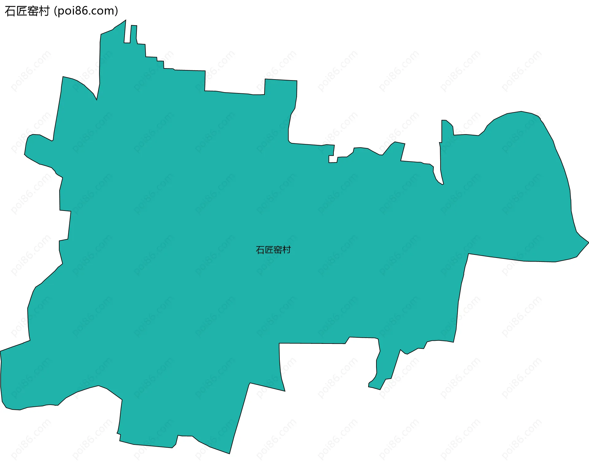 石匠窑村边界地图