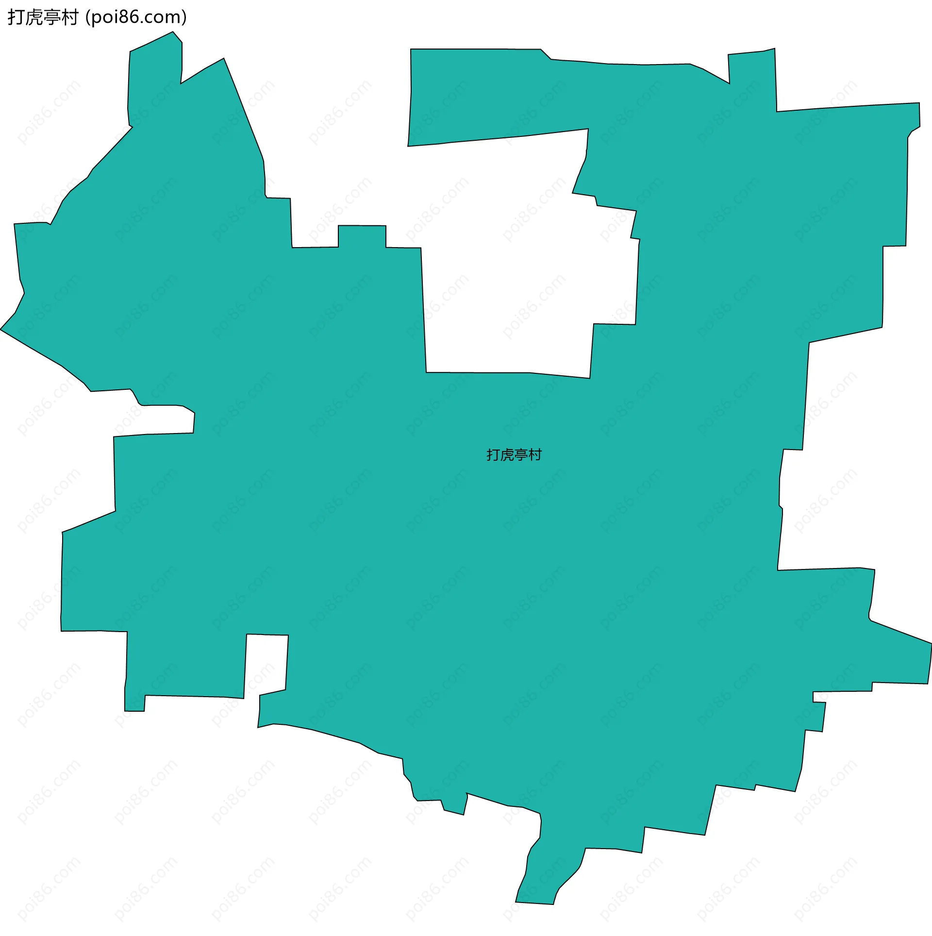 打虎亭村边界地图