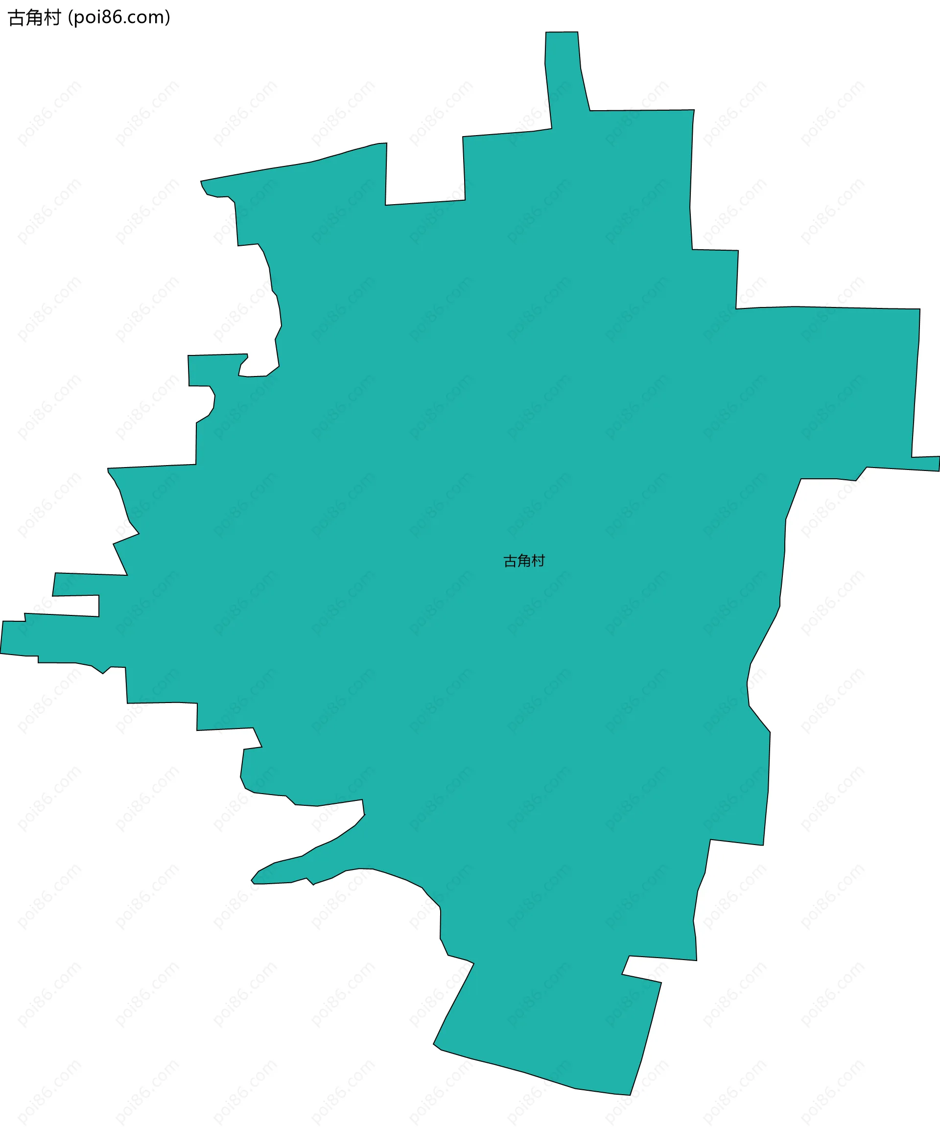 古角村边界地图