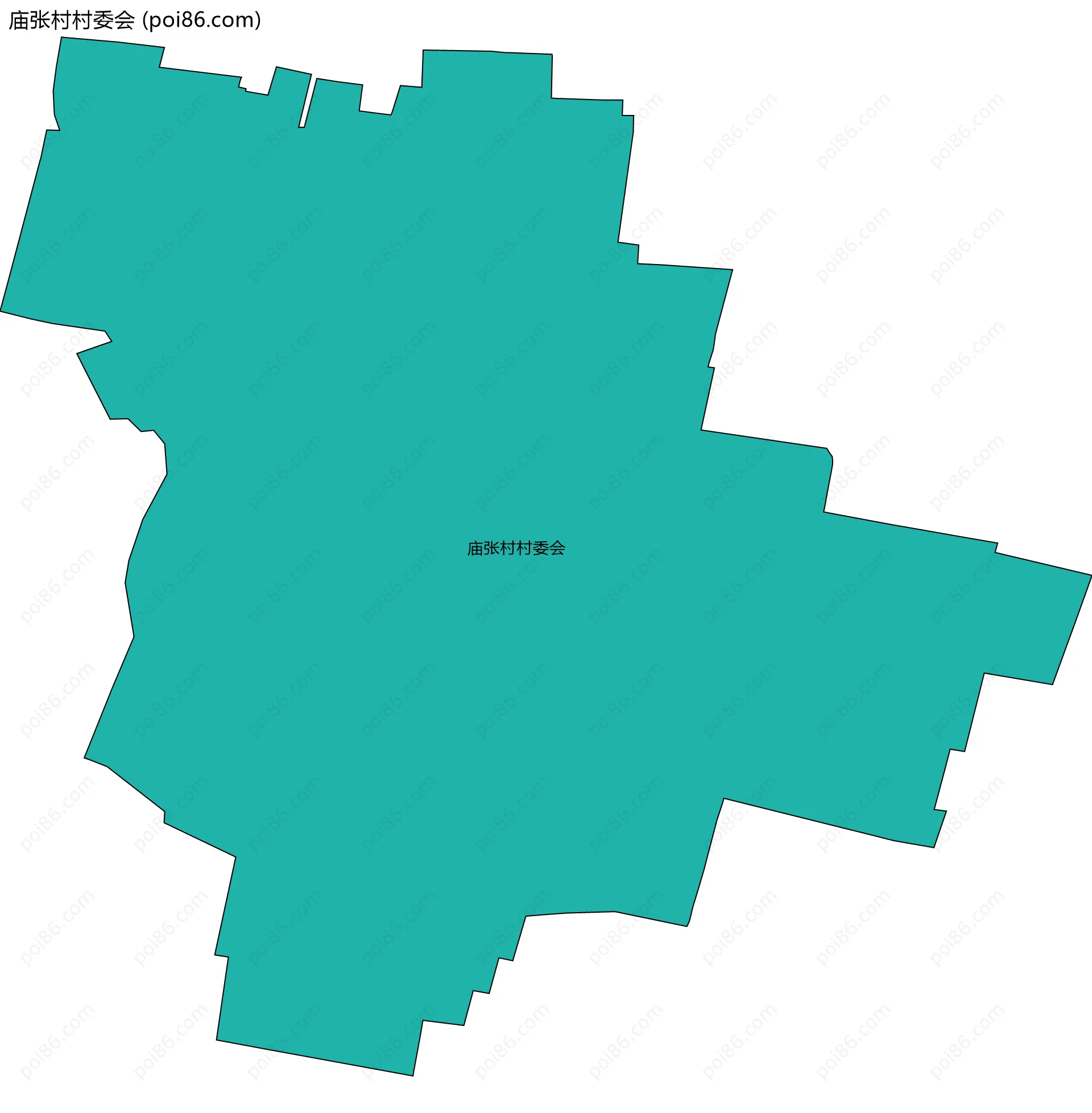 庙张村村委会边界地图