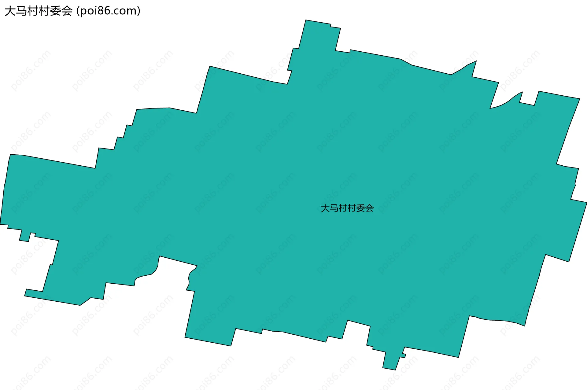 大马村村委会边界地图