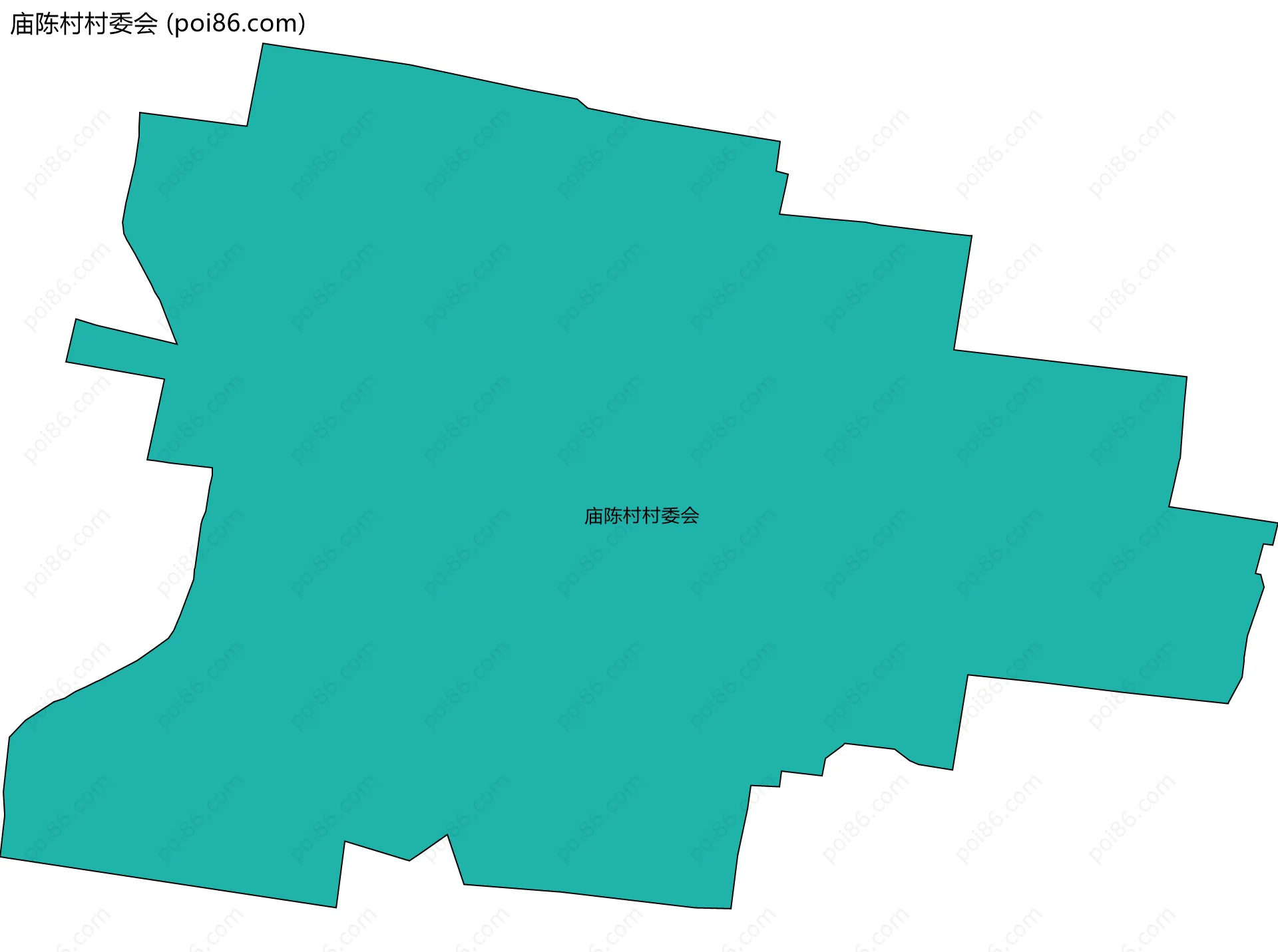 庙陈村村委会边界地图
