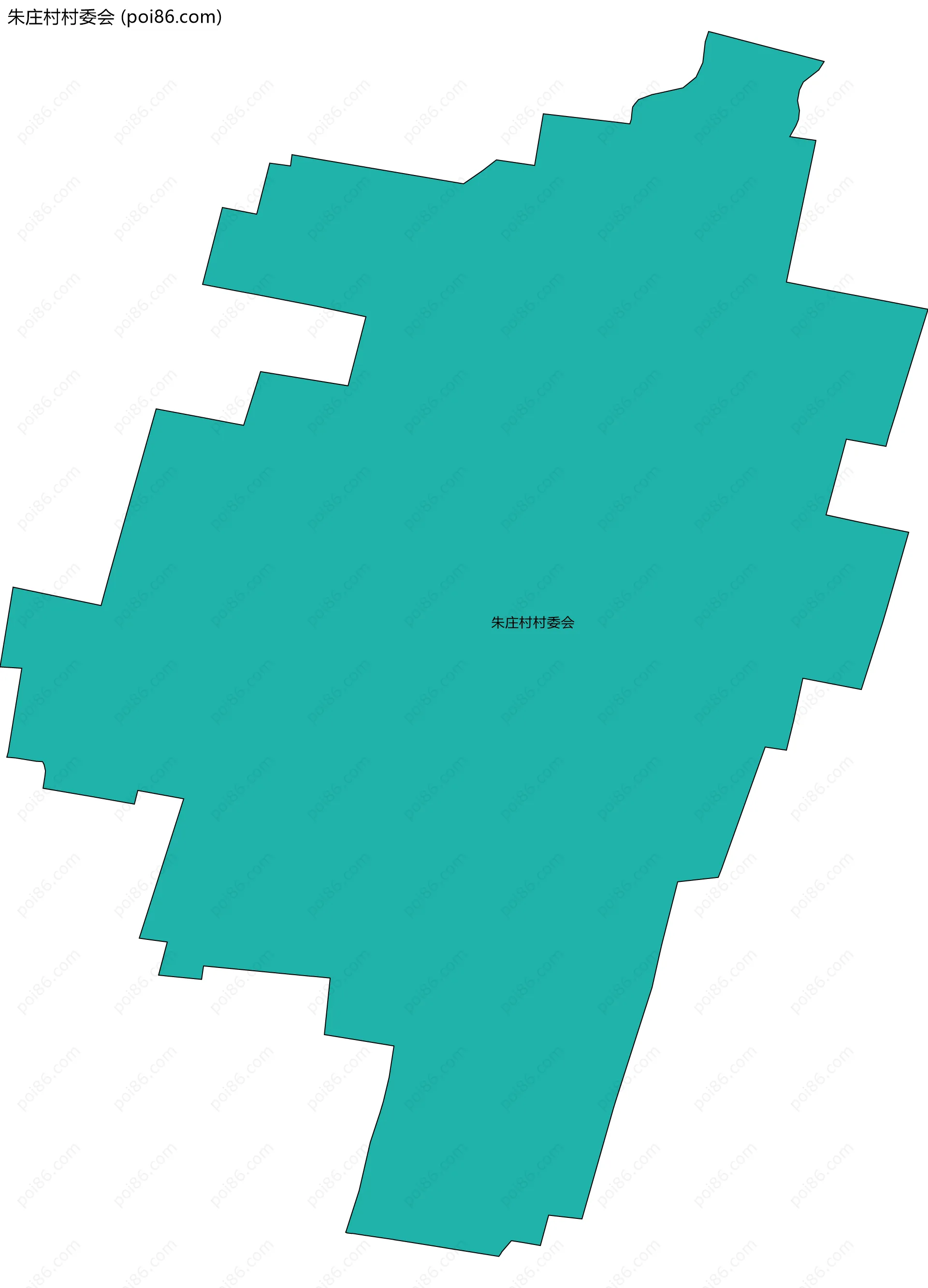 朱庄村村委会边界地图