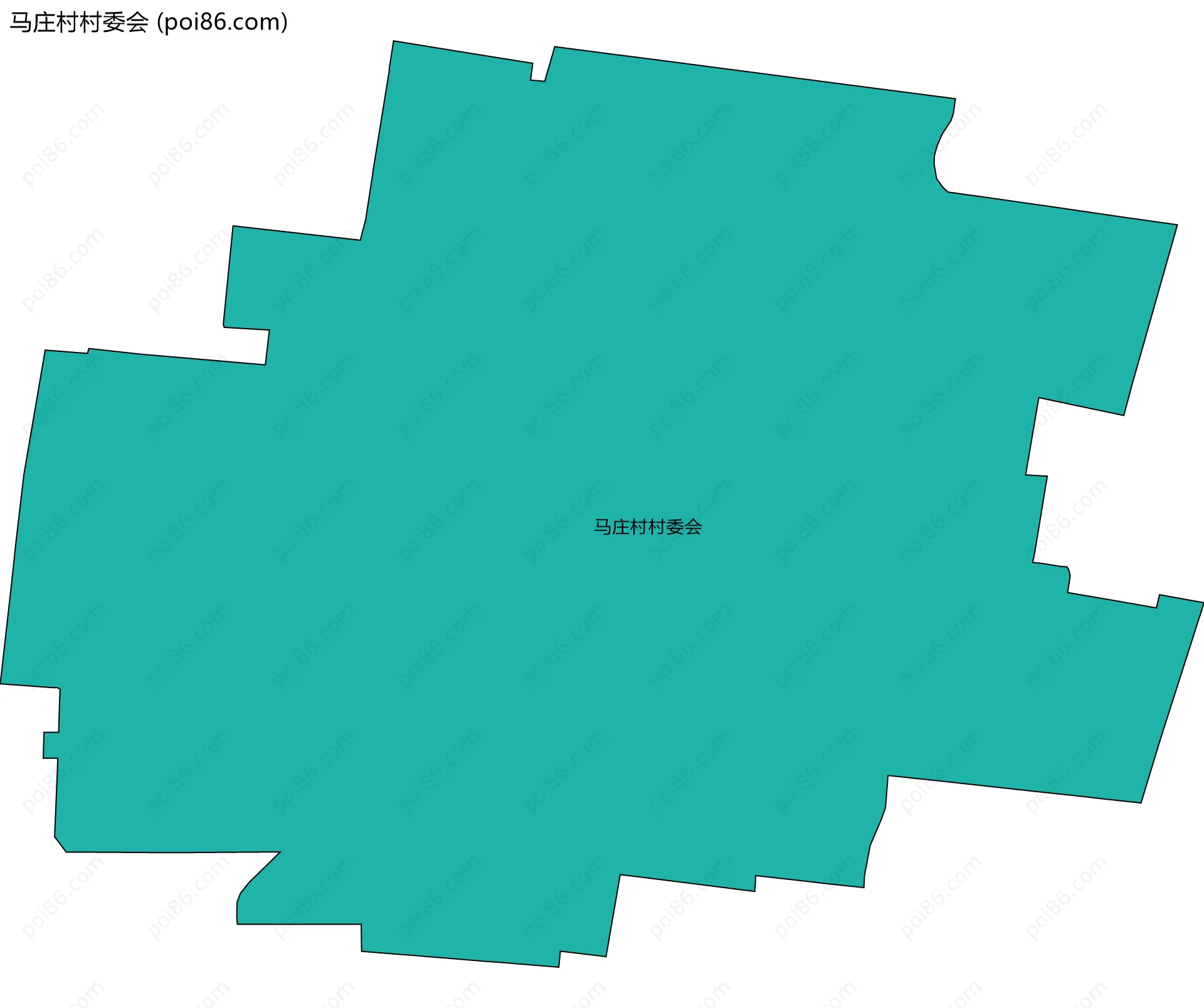 马庄村村委会边界地图