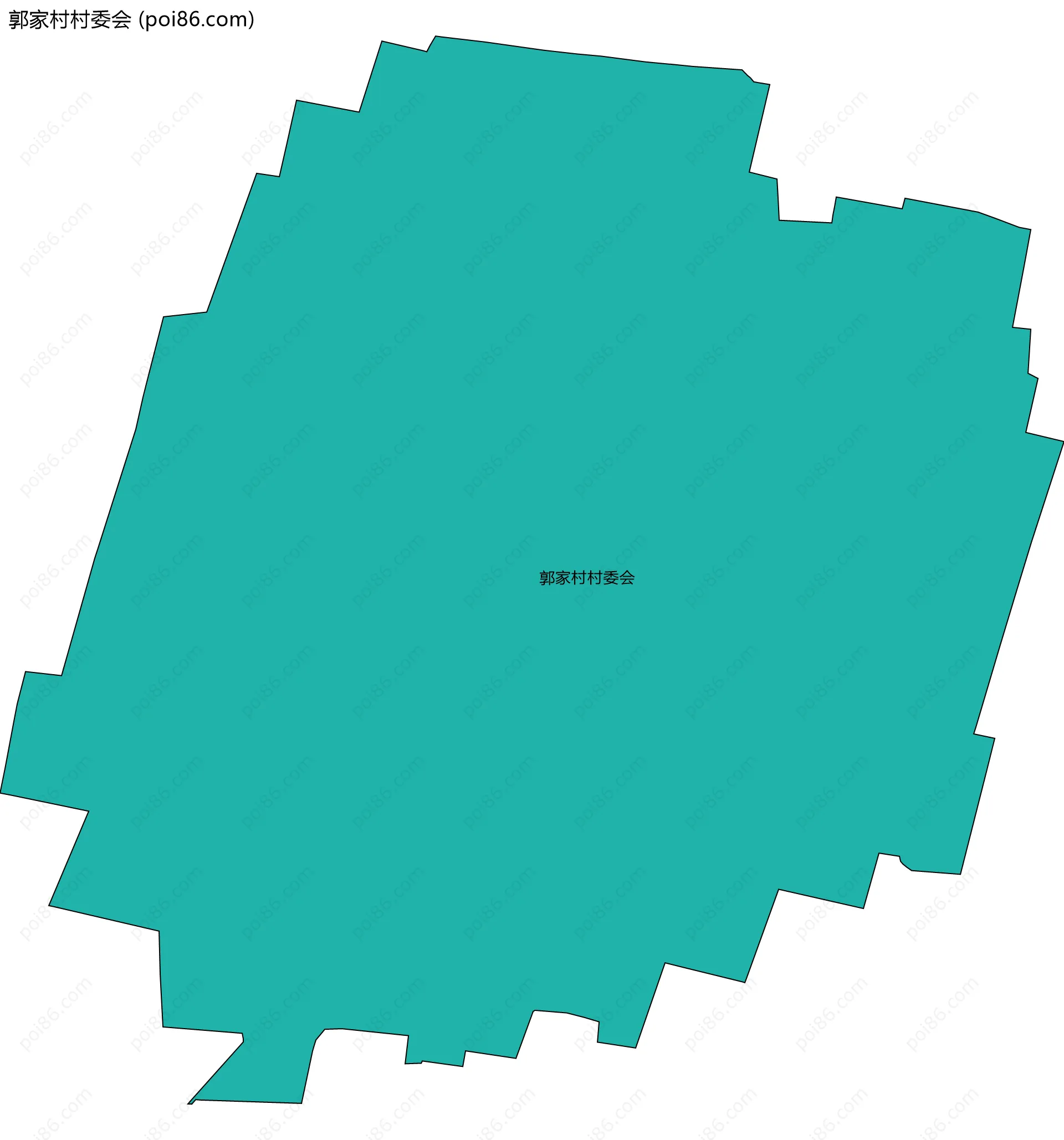 郭家村村委会边界地图