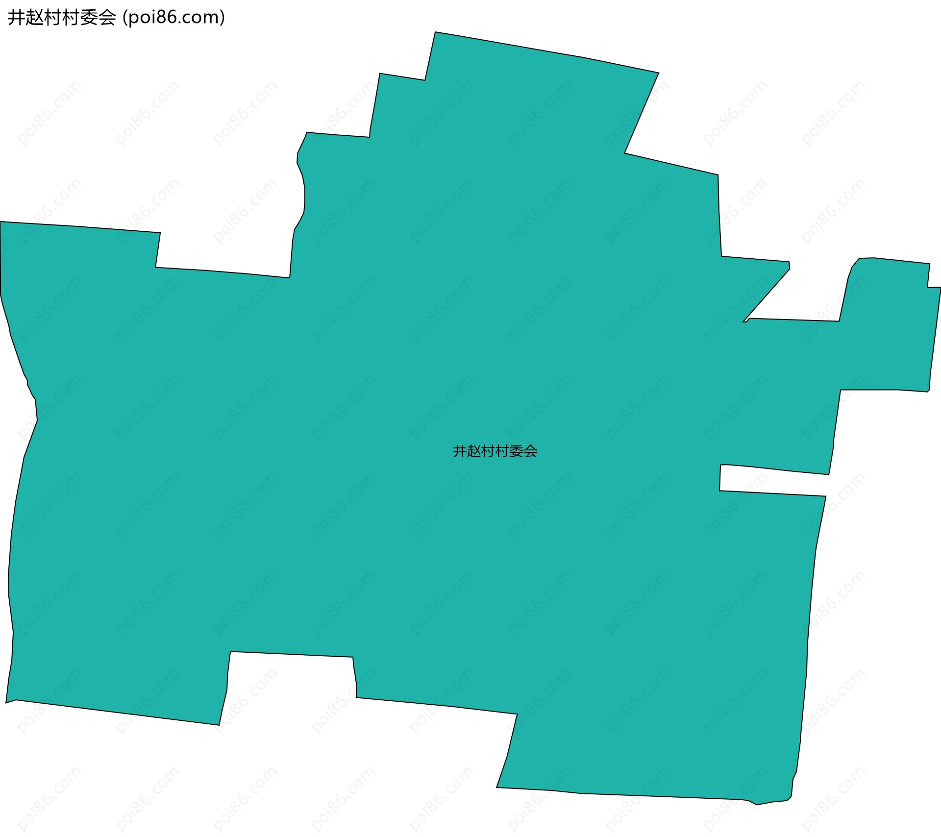 井赵村村委会边界地图