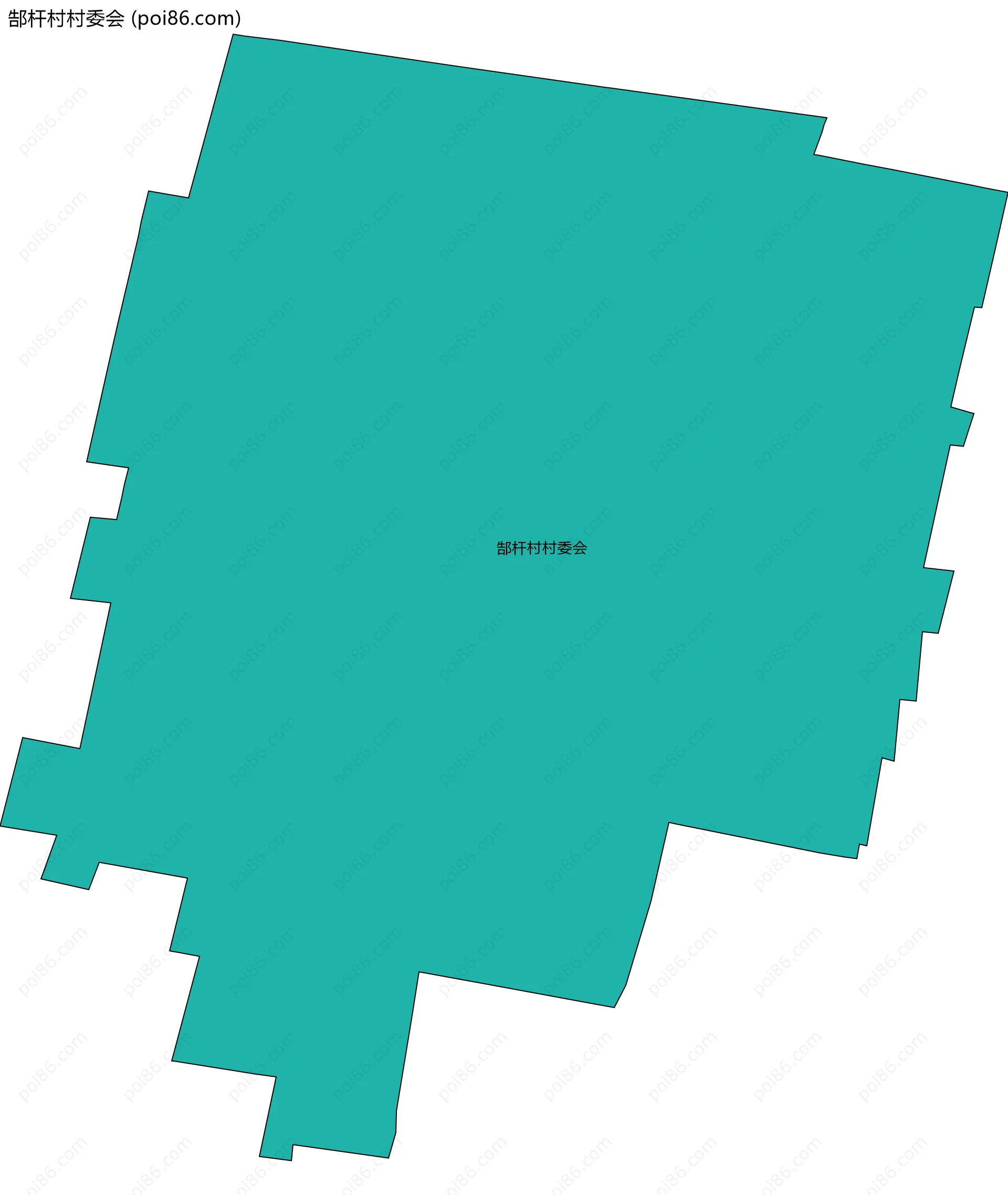 郜杆村村委会边界地图