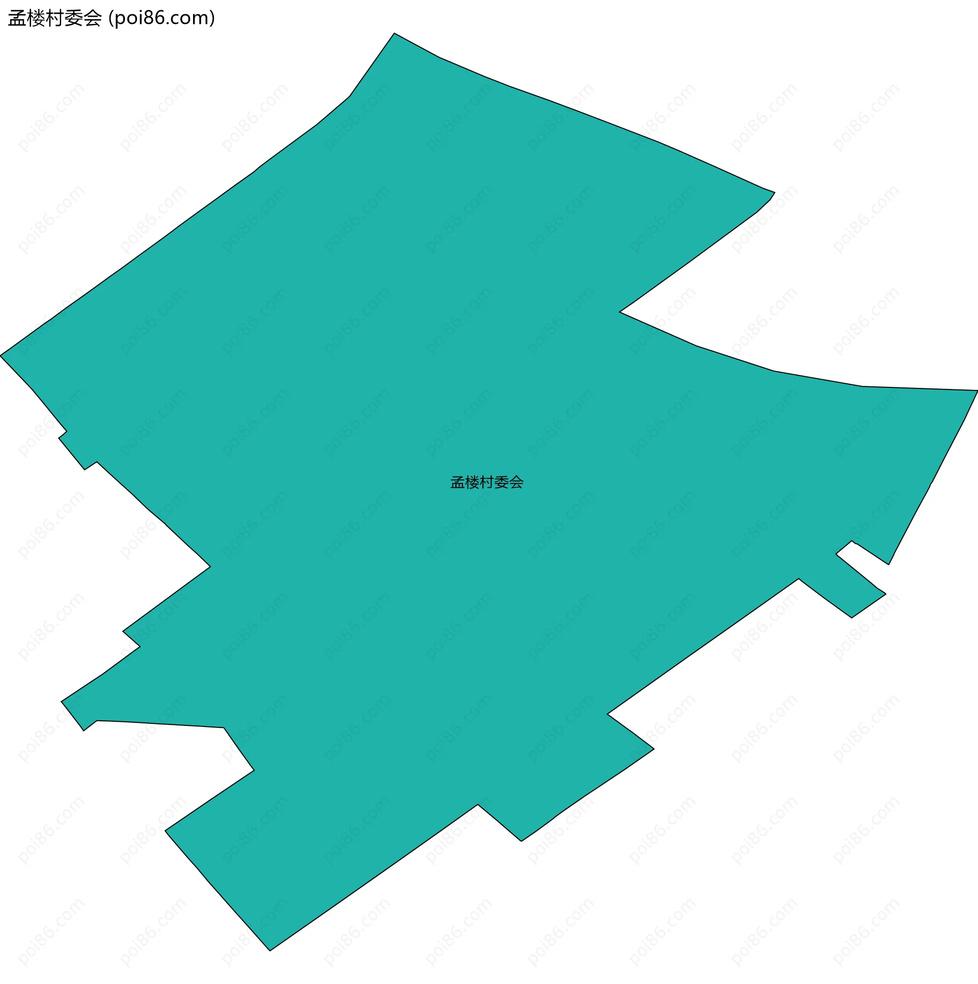 孟楼村委会边界地图