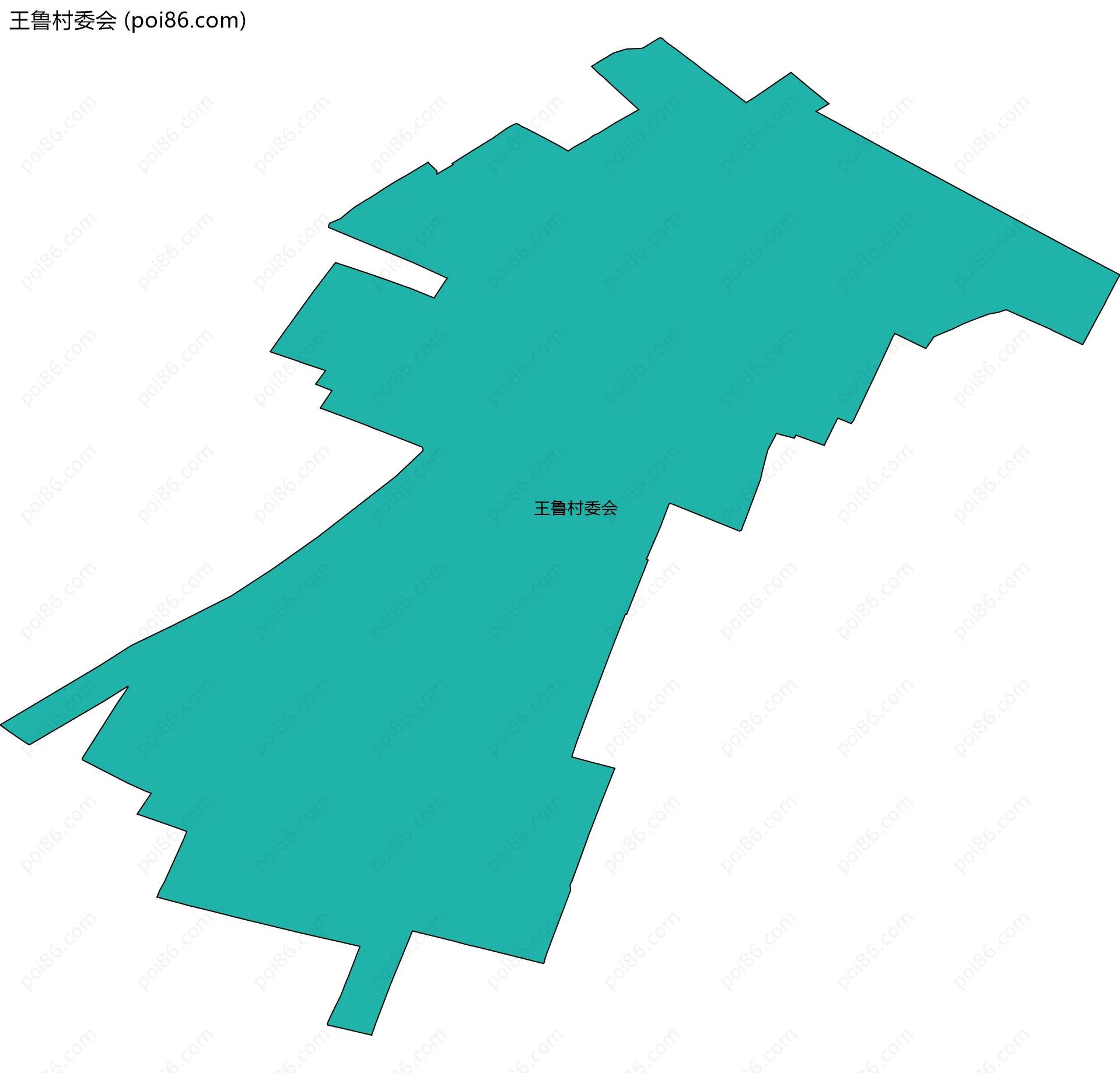 王鲁村委会边界地图