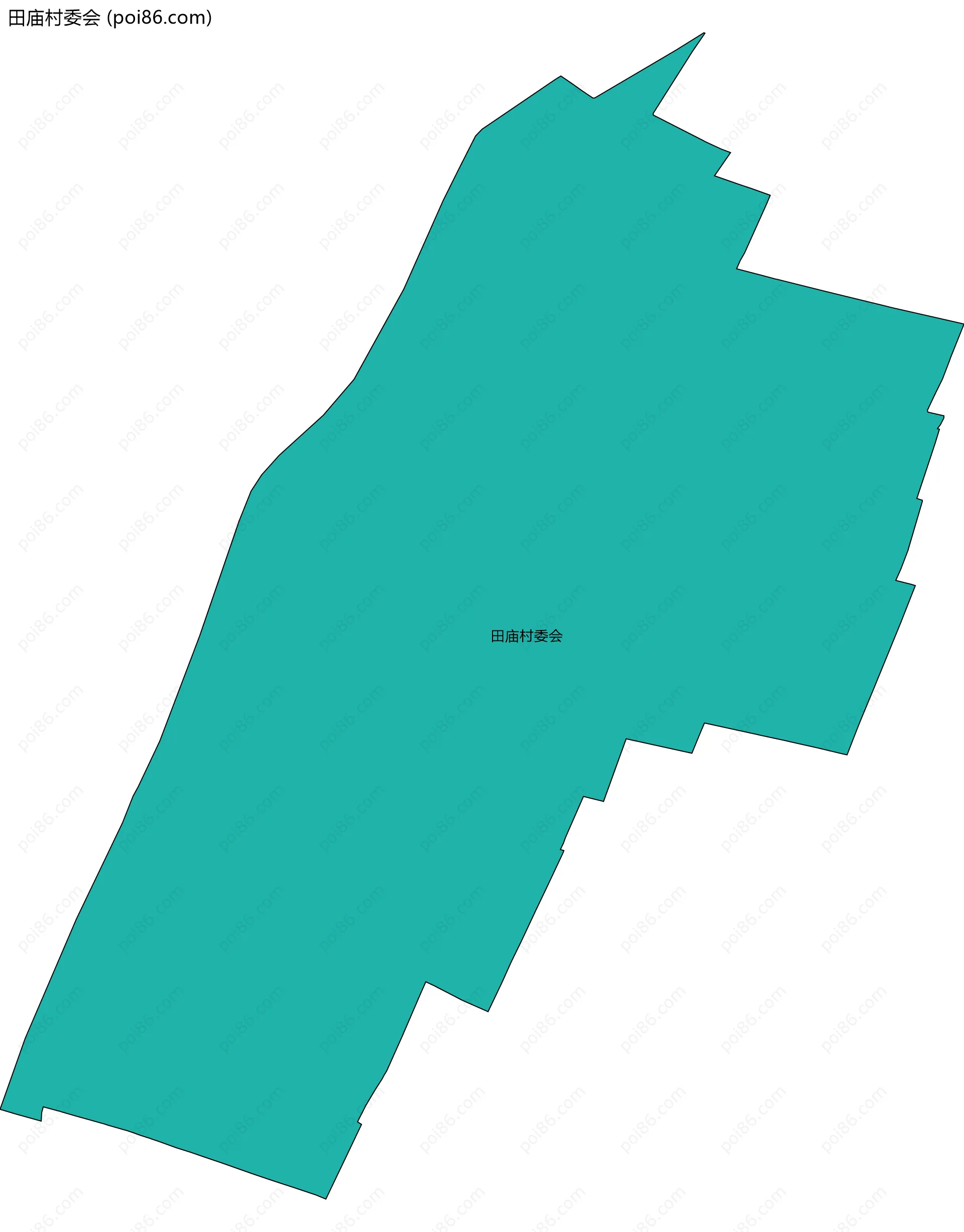 田庙村委会边界地图