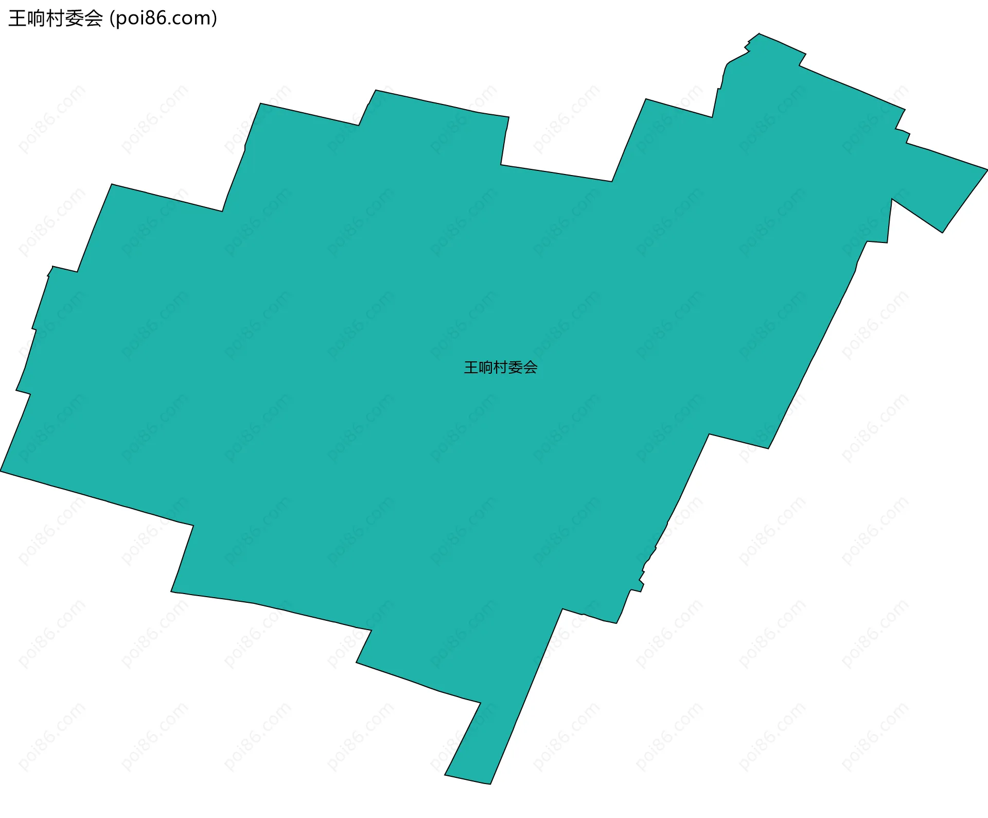 王响村委会边界地图