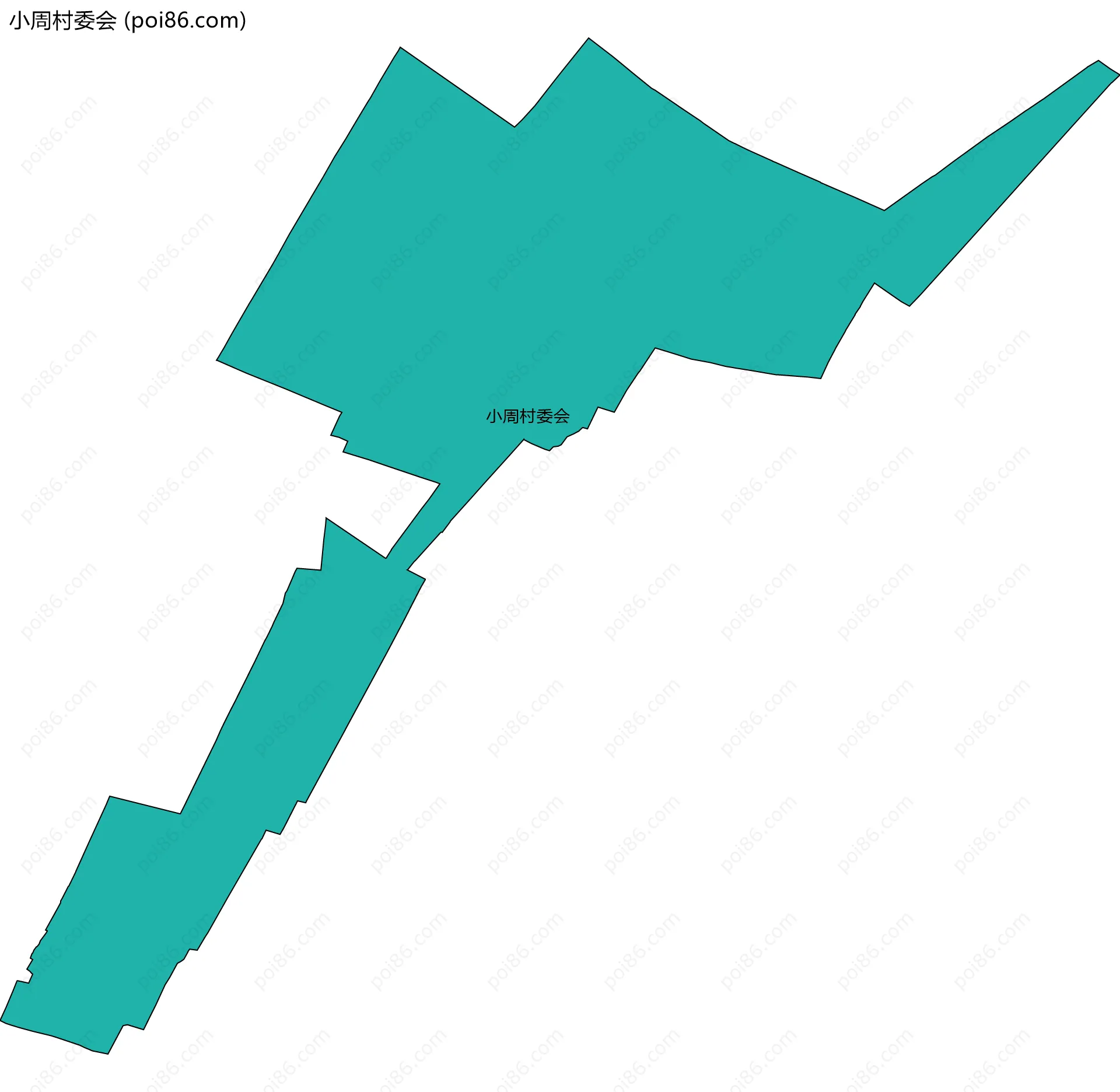 小周村委会边界地图