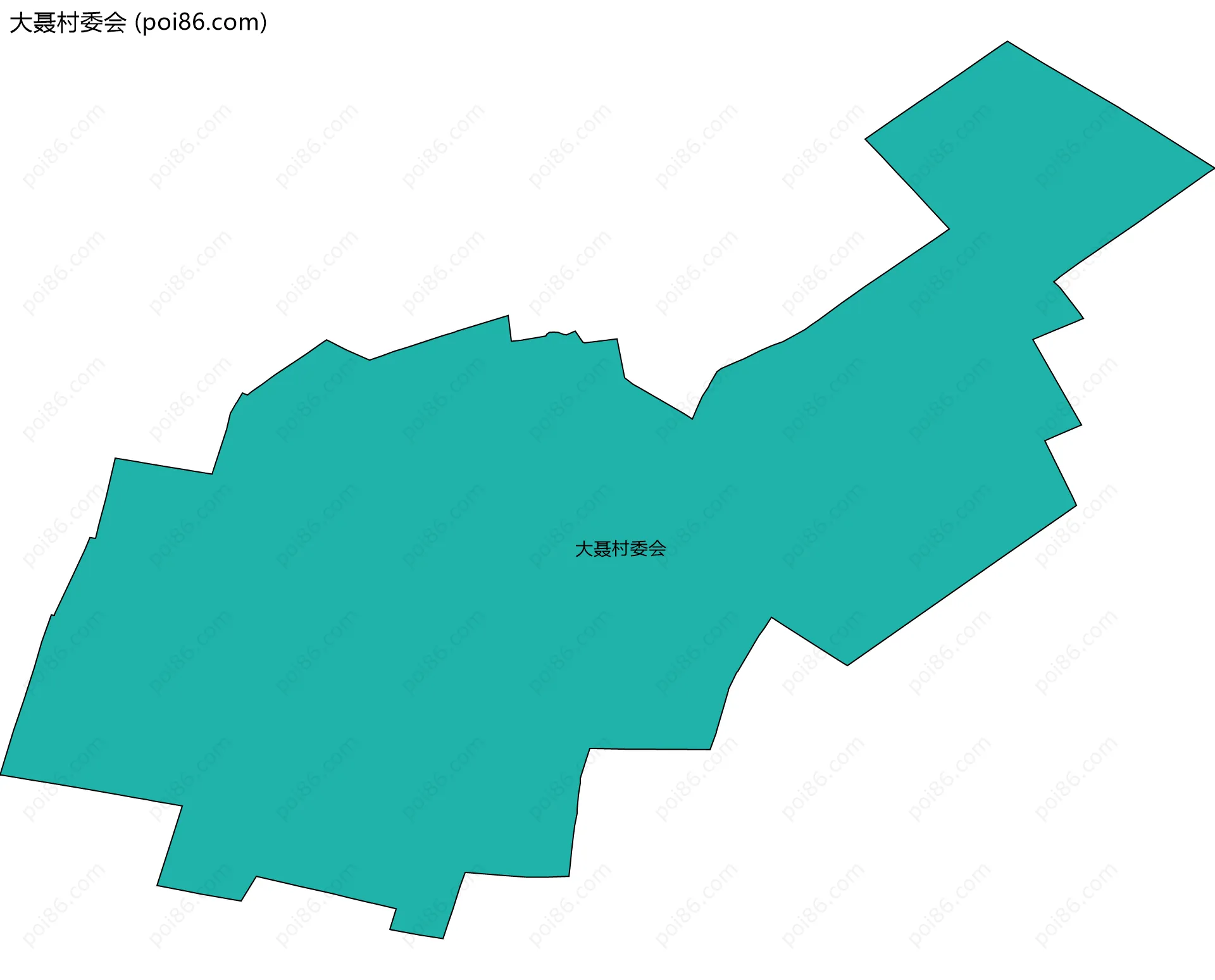 大聂村委会边界地图
