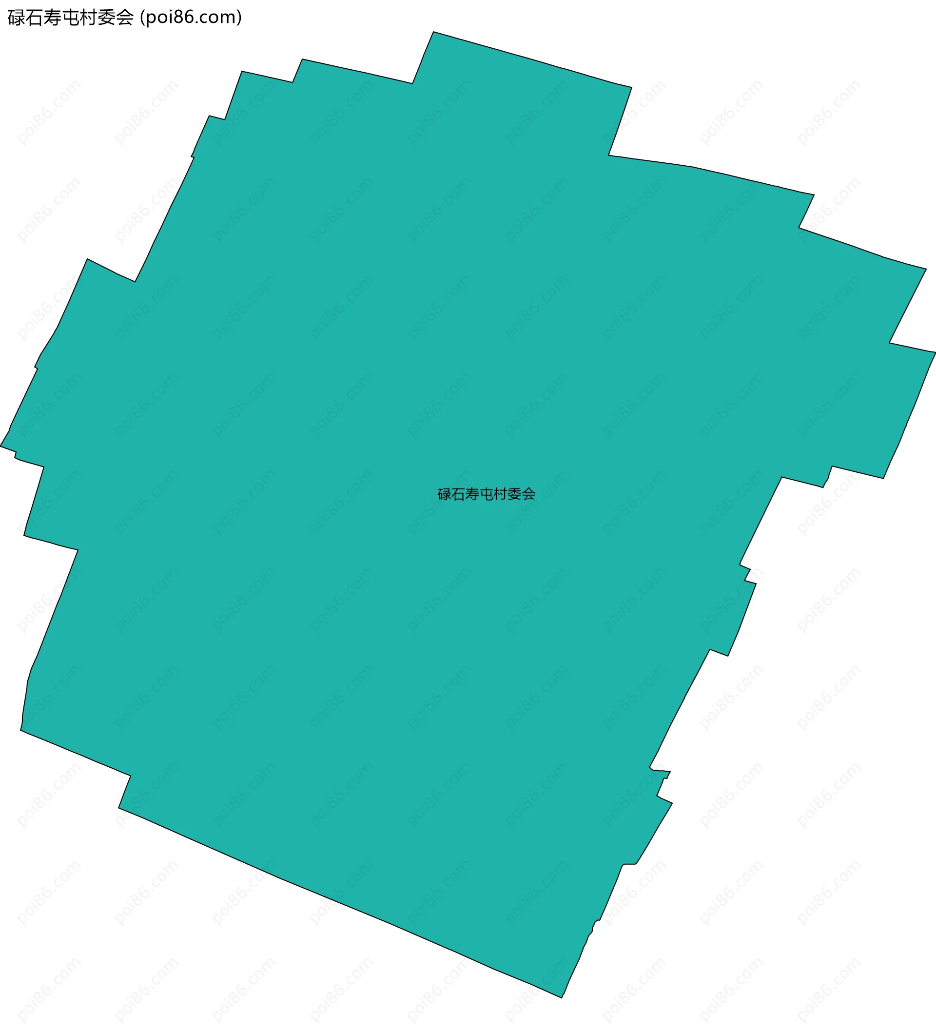 碌石寿屯村委会边界地图