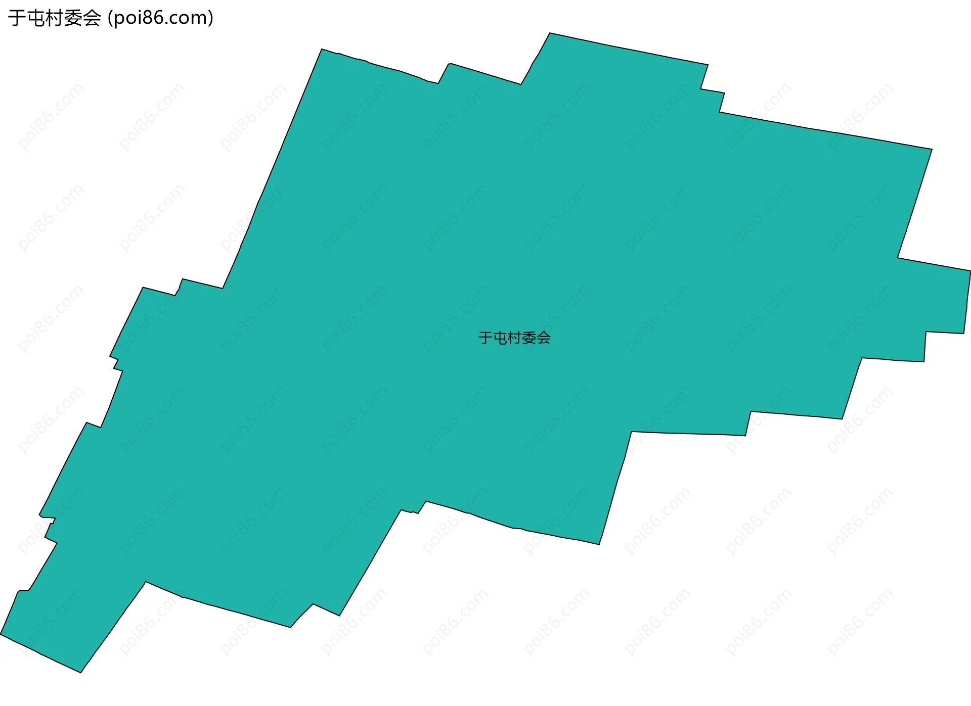 于屯村委会边界地图