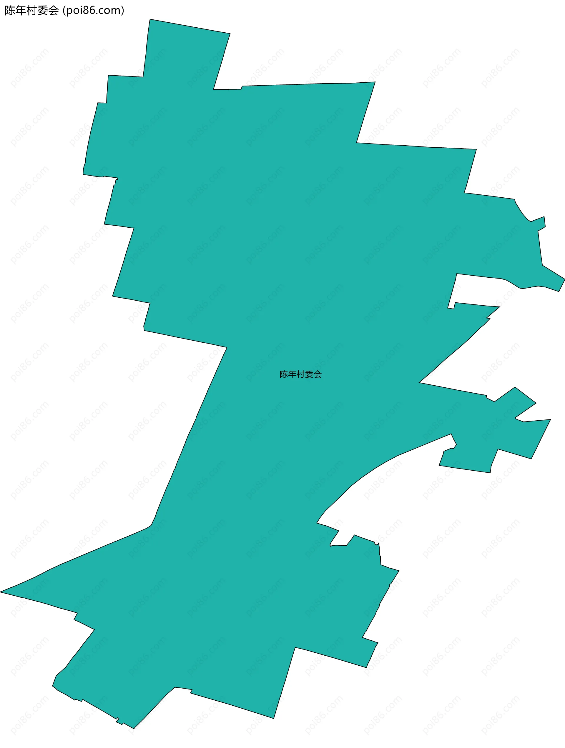 陈年村委会边界地图
