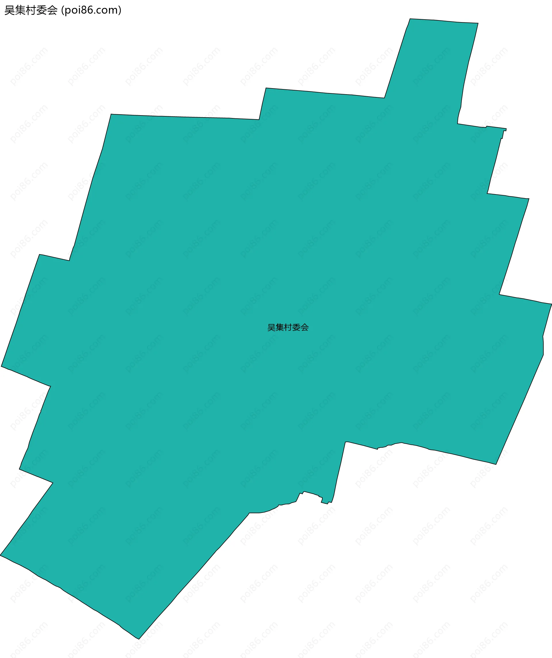 吴集村委会边界地图