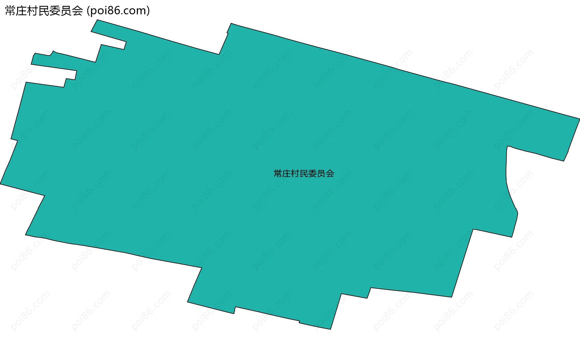 常庄村民委员会边界地图