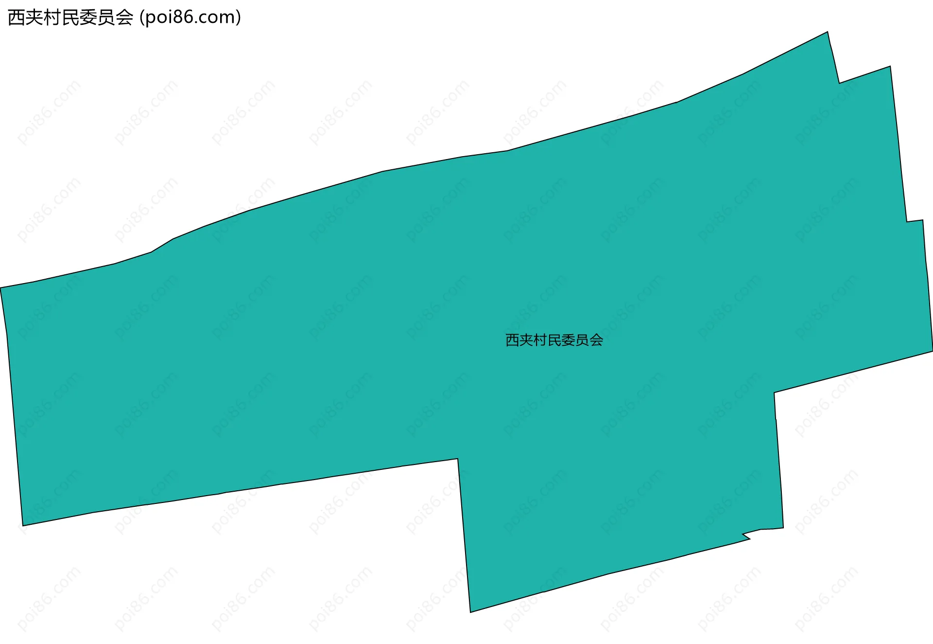 西夹村民委员会边界地图