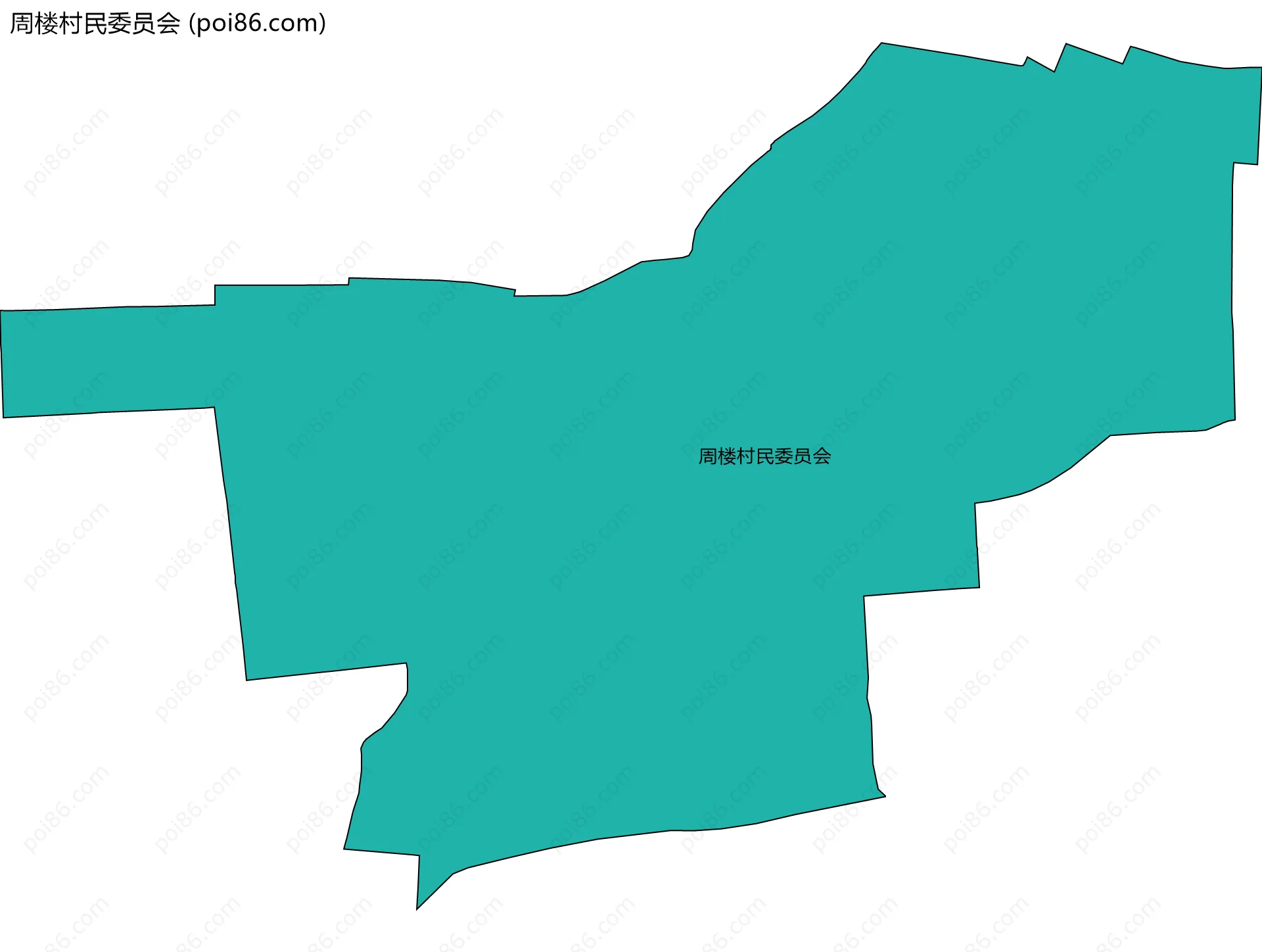 周楼村民委员会边界地图