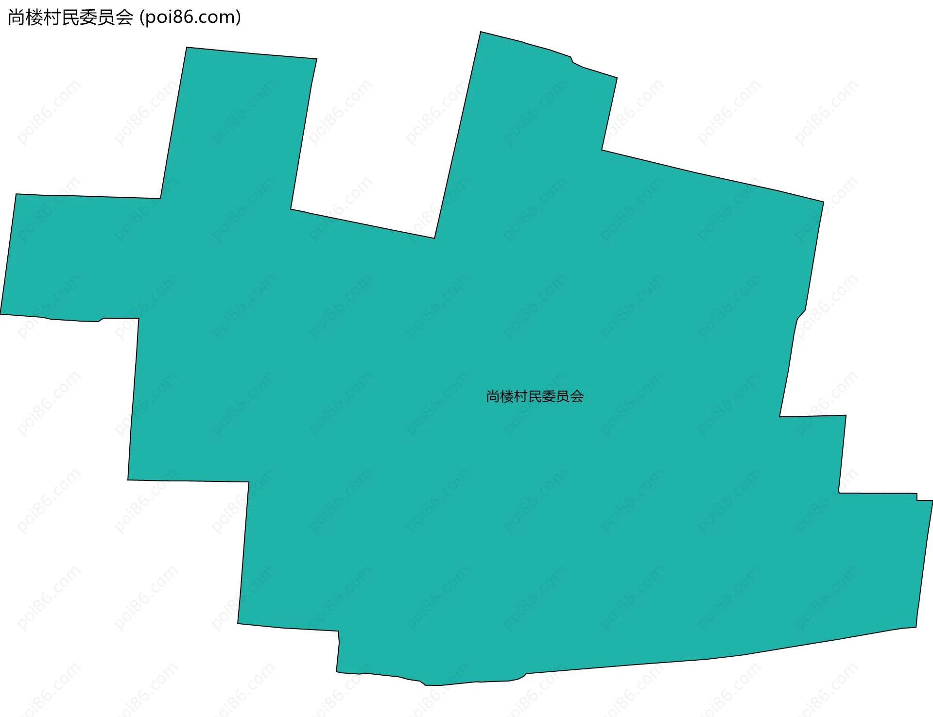 尚楼村民委员会边界地图