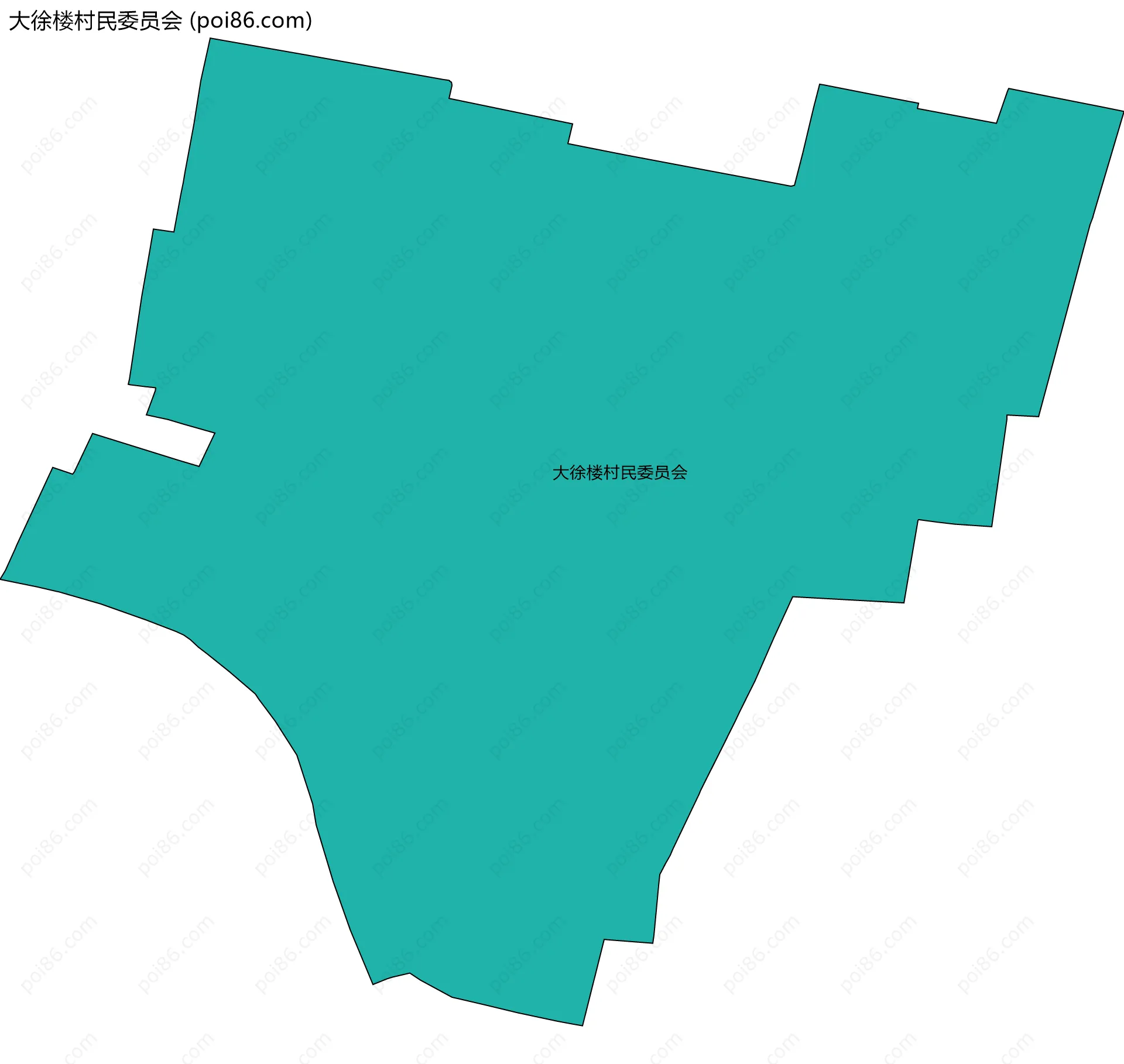 大徐楼村民委员会边界地图