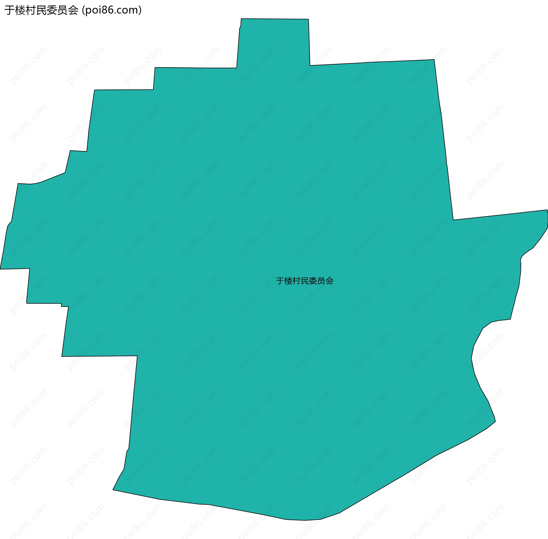 于楼村民委员会边界地图